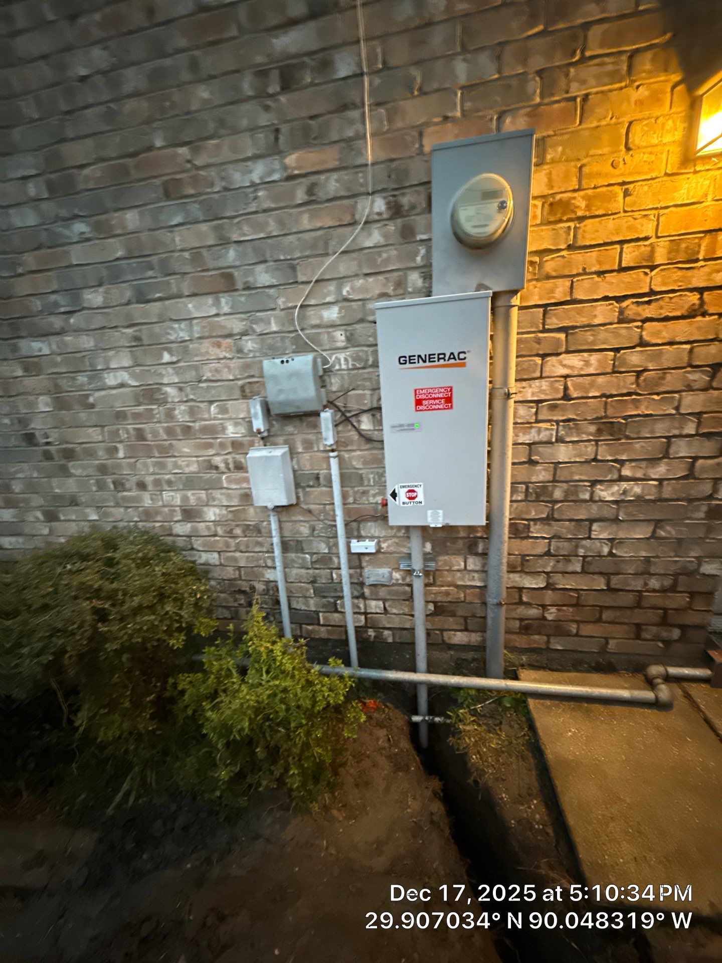 Project in Gretna, LA by Craig's Electrical & Generator Service