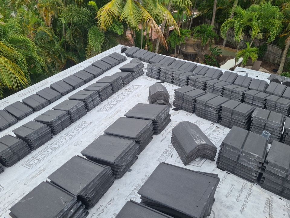 Residential Roofing Installation using Eagle Roofing Tile by BLUES BROTHERS ROOFING