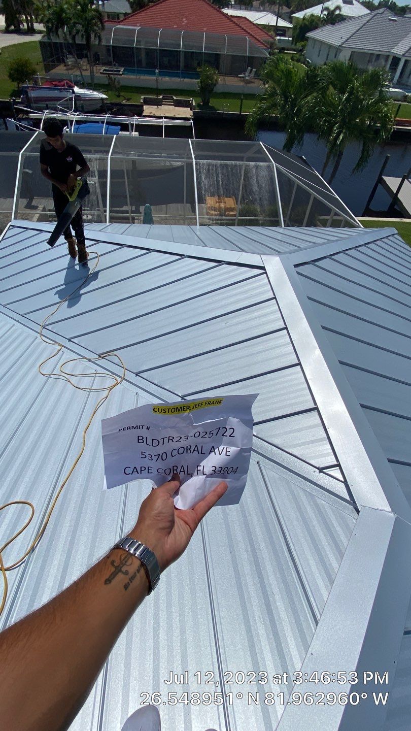 Residential Roofing Installation using Standing Seam Metal by Protek Roofing Heating Air & Solar
