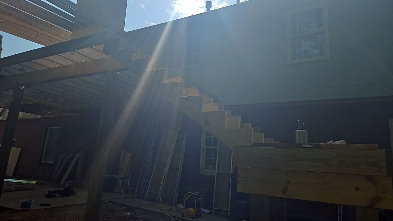 South Trace Lane - Deck Installation and Chimney Repair by Pillar and Pine