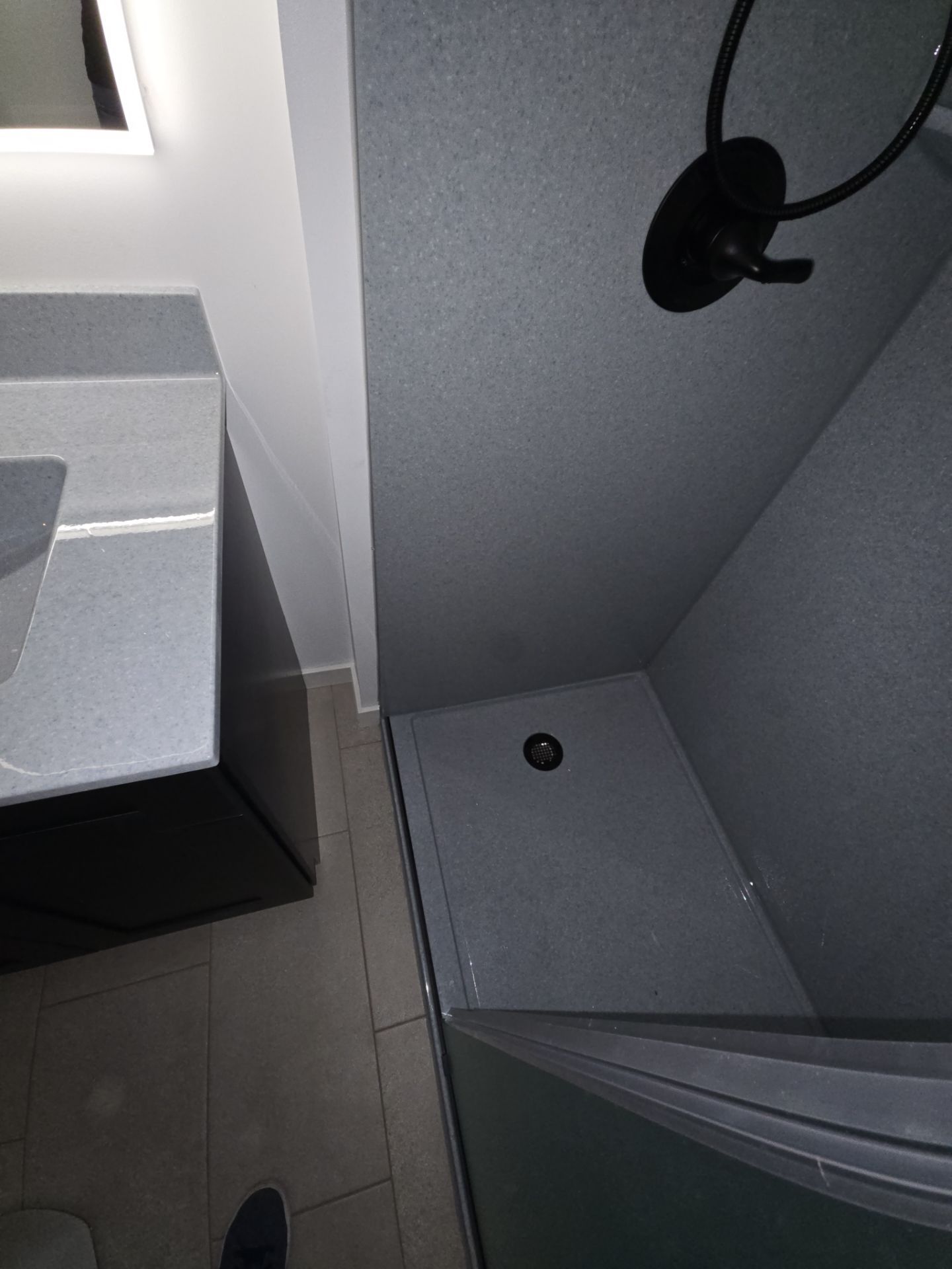 Small bathroom remodel with class! by The Shower Company