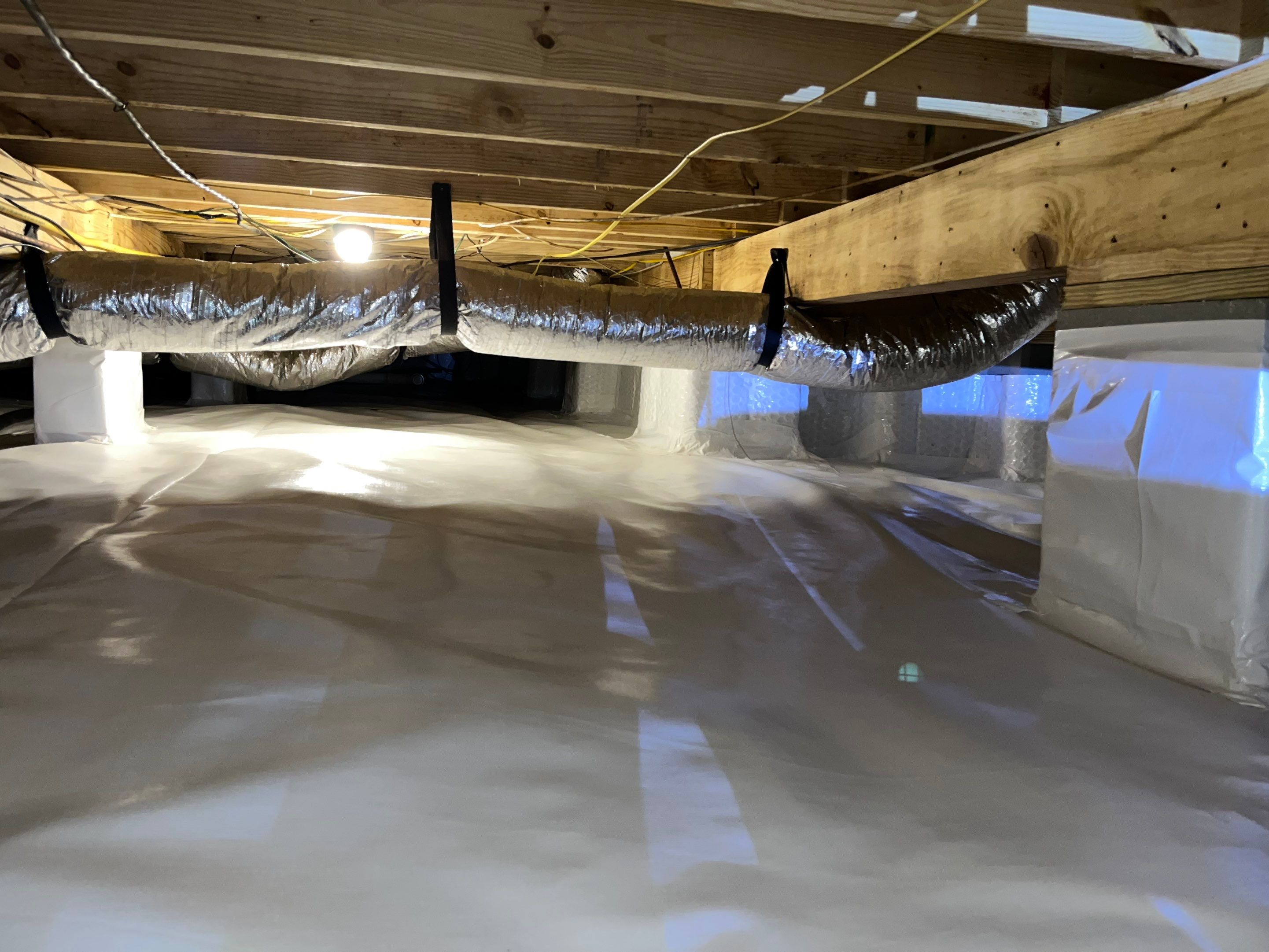 Impact Choice Encapsulation with French Drain, Mold Removal, and Crawlspace Door by Impact Crawlspace