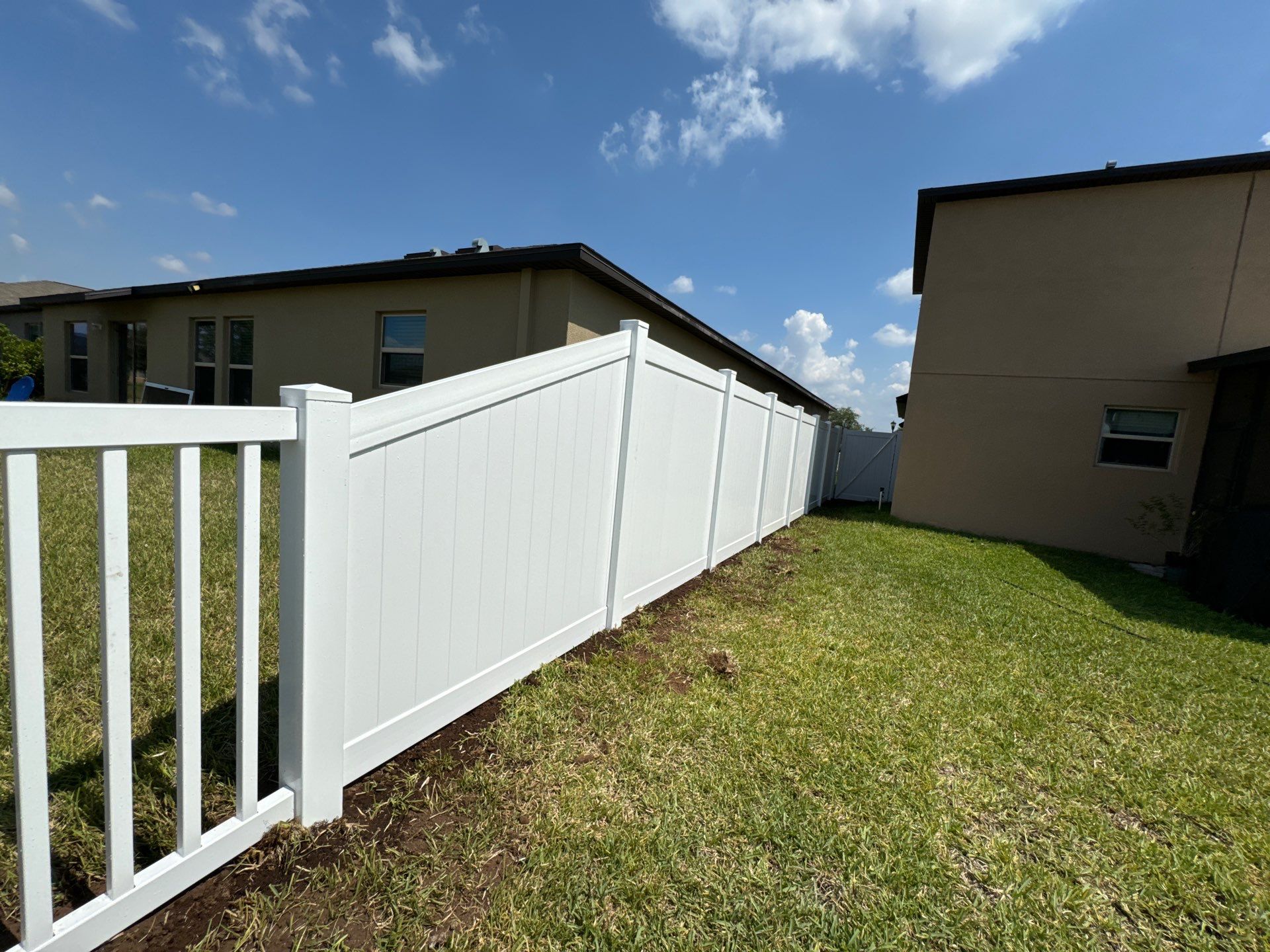 Vinyl Fence Installation using Clearwater Picket Fence and 6Ft White Vinyl Fence  by Asap fence and gates, LLC