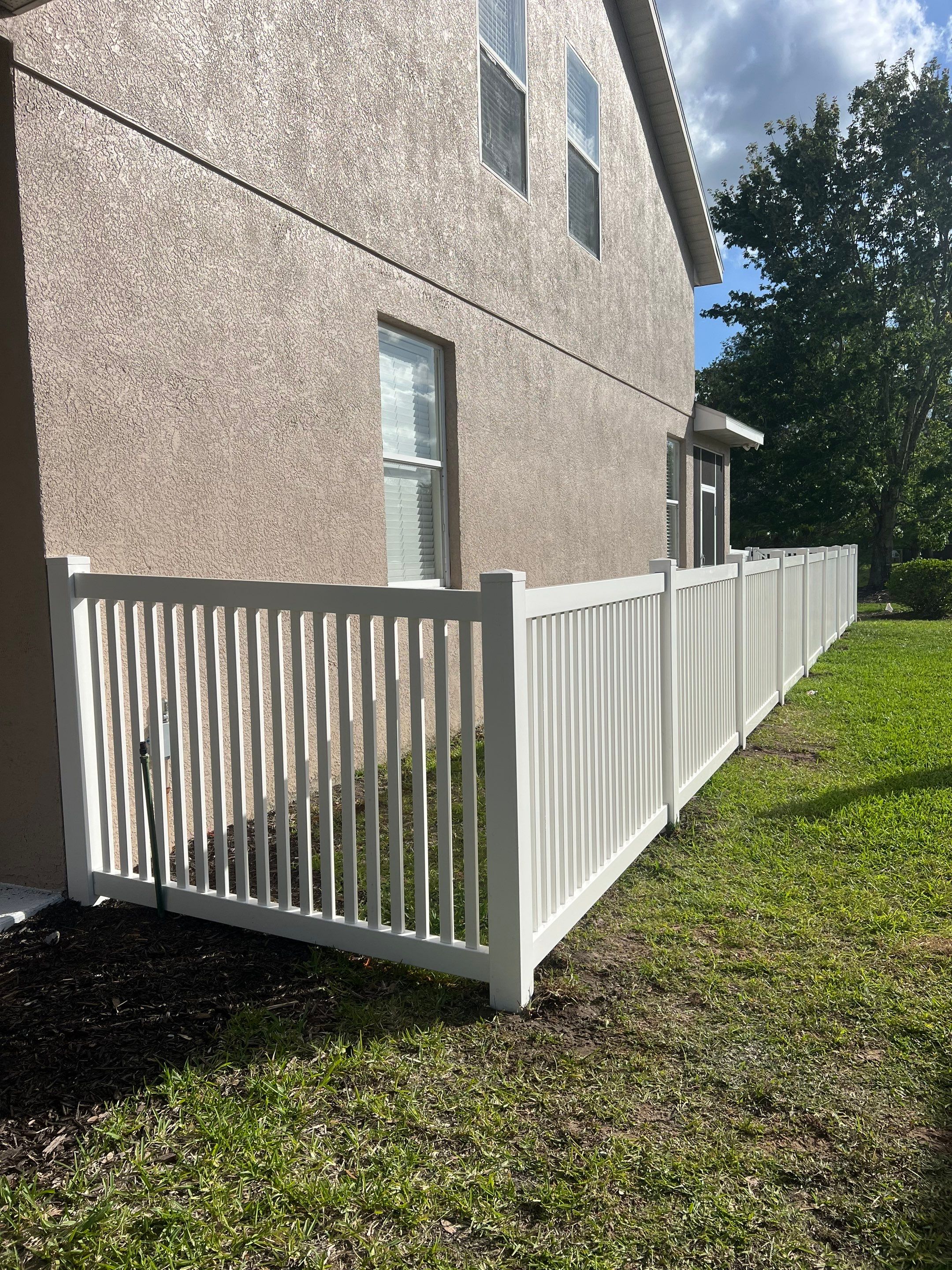 Vinyl Fence Installation using Vinyl Picket Fence by Asap fence and gates, LLC