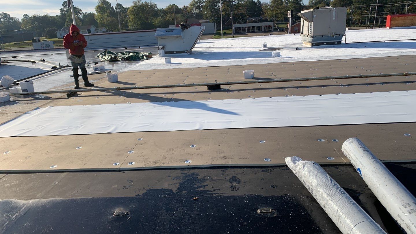 VA Clinic/Tractor Supply in Idabel, Oklahoma by Hostetler Roofing