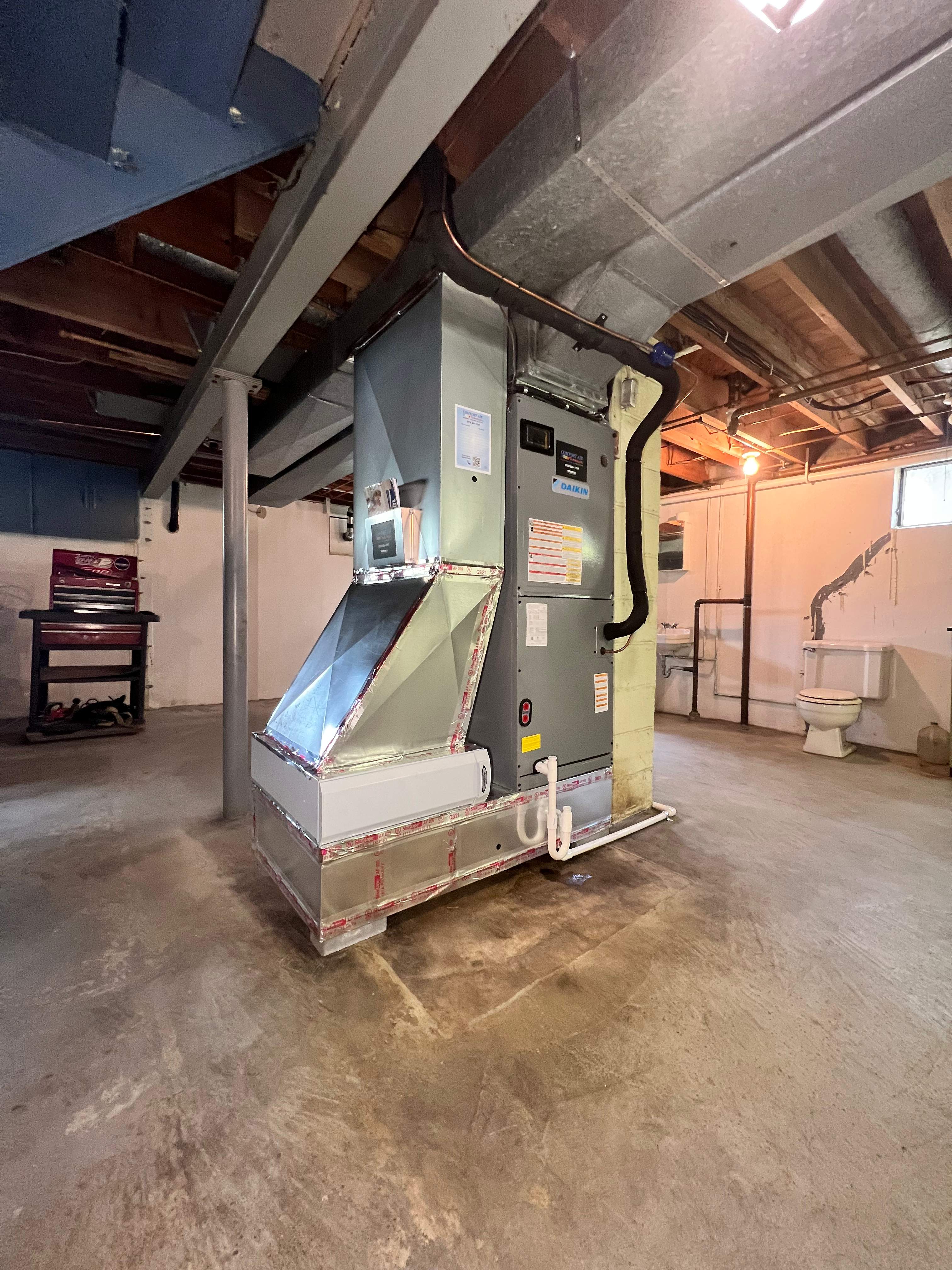 New Air Handler & Heat Pump Installation using Daikin Fit Series Equipment by Comfort Air Technologies