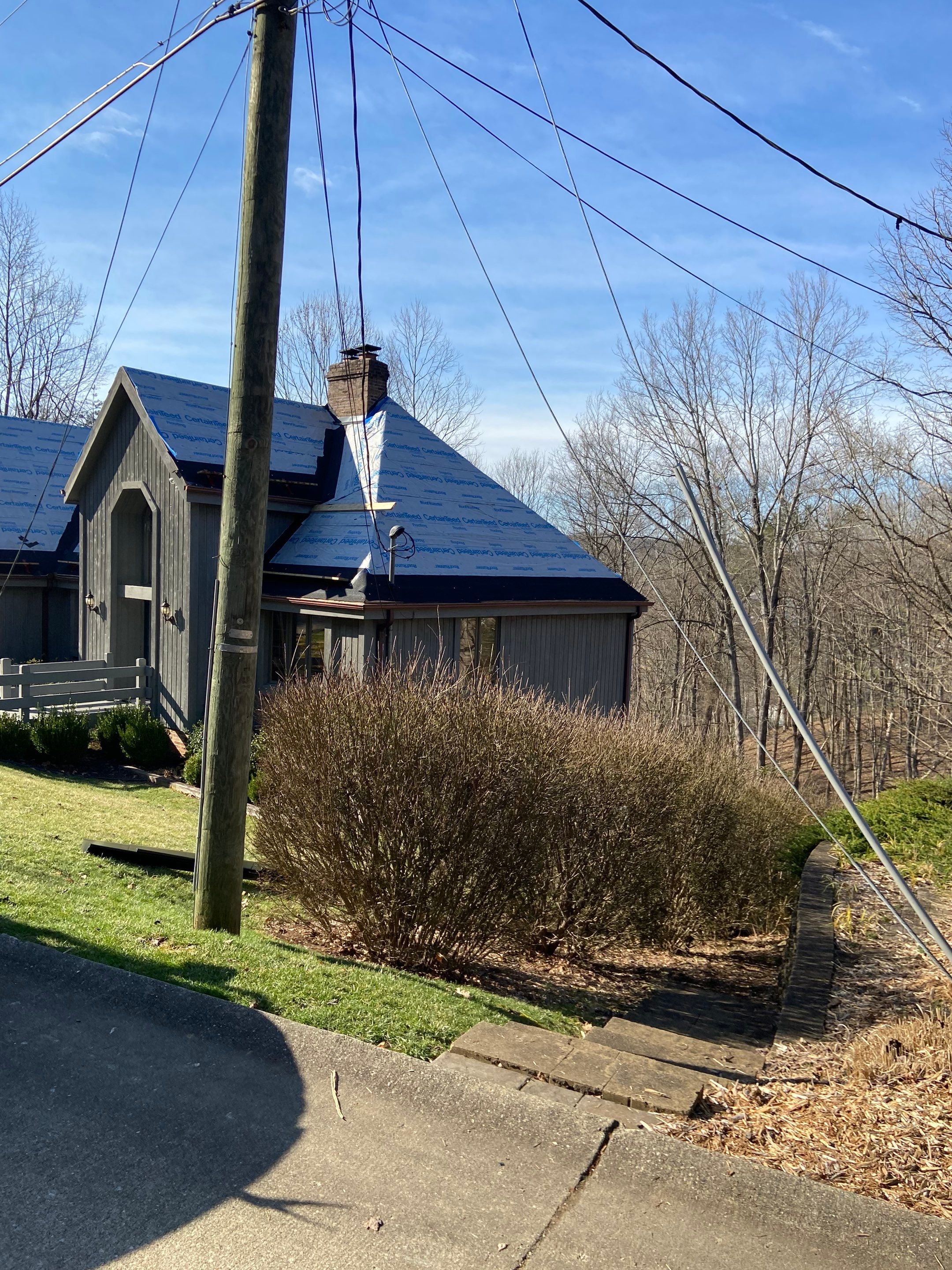 Residential Roofing Installation using Certainteed Belmont Shingle in Black Granite by Secure Construction Company Inc
