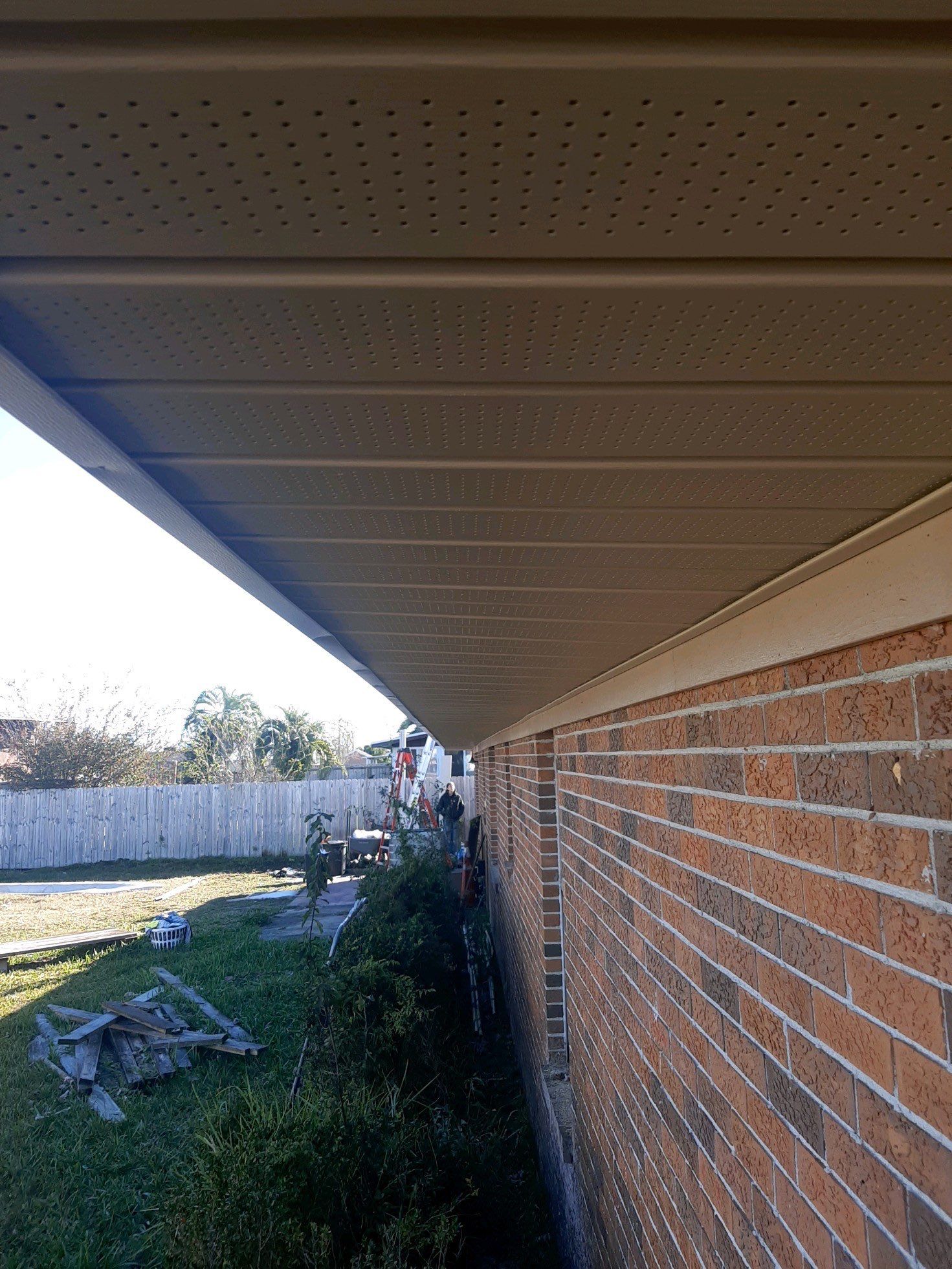 Soffit and Fascia Installation Using Vinyl Soffit by Gutter Professors