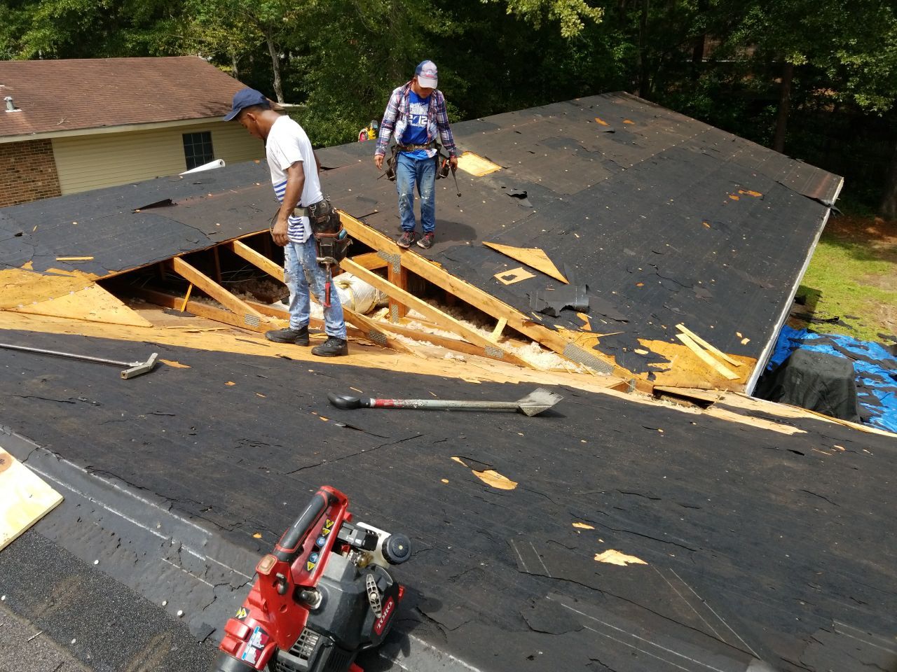 Residential Roofing Installation using Roof Replacement by American Roofing & Construction LLC