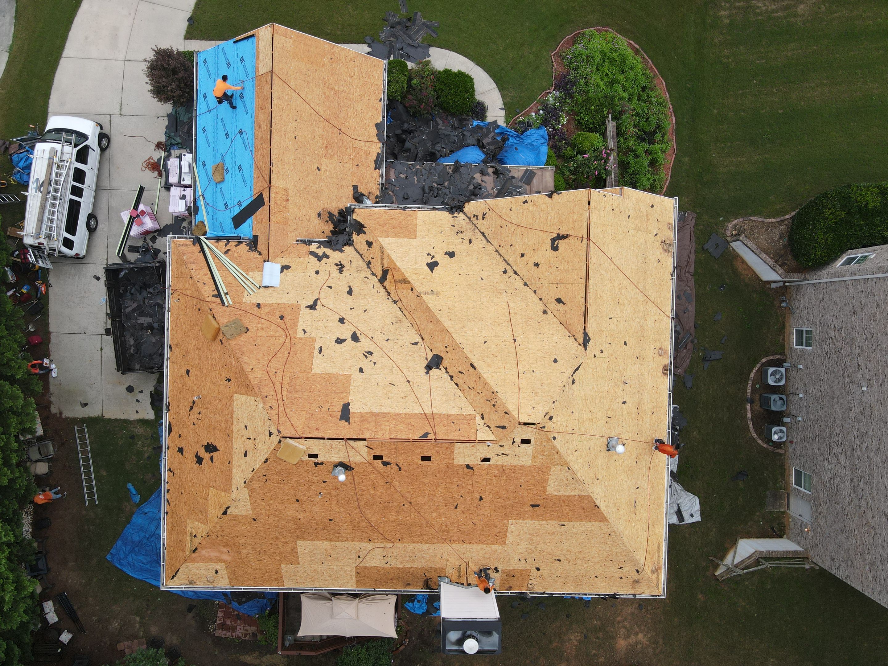 Residential Roofing Installation using Owens Corning by Inspector Roofing and Restoration