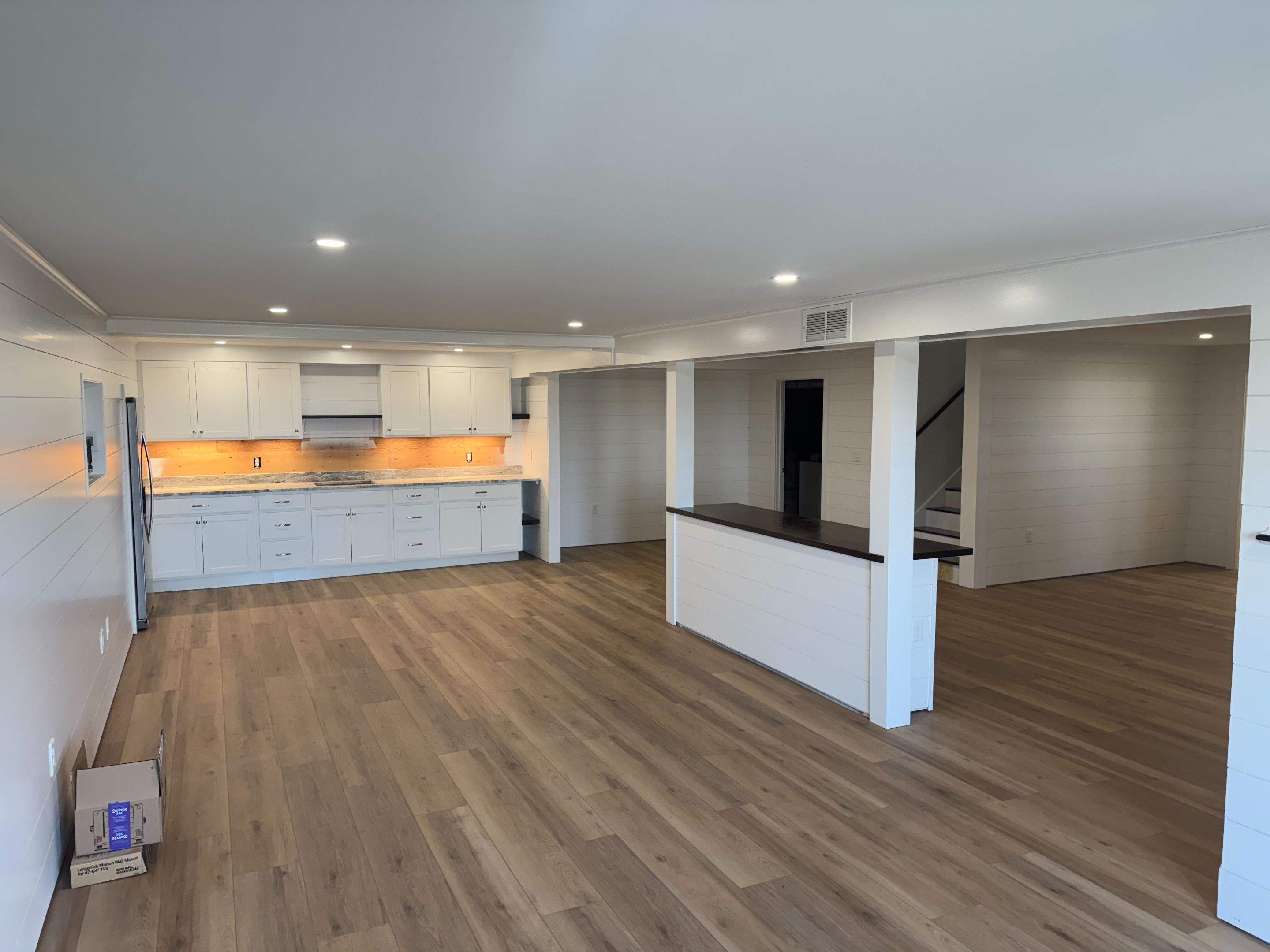 Basement Remodel by Big Pine Panting Inc