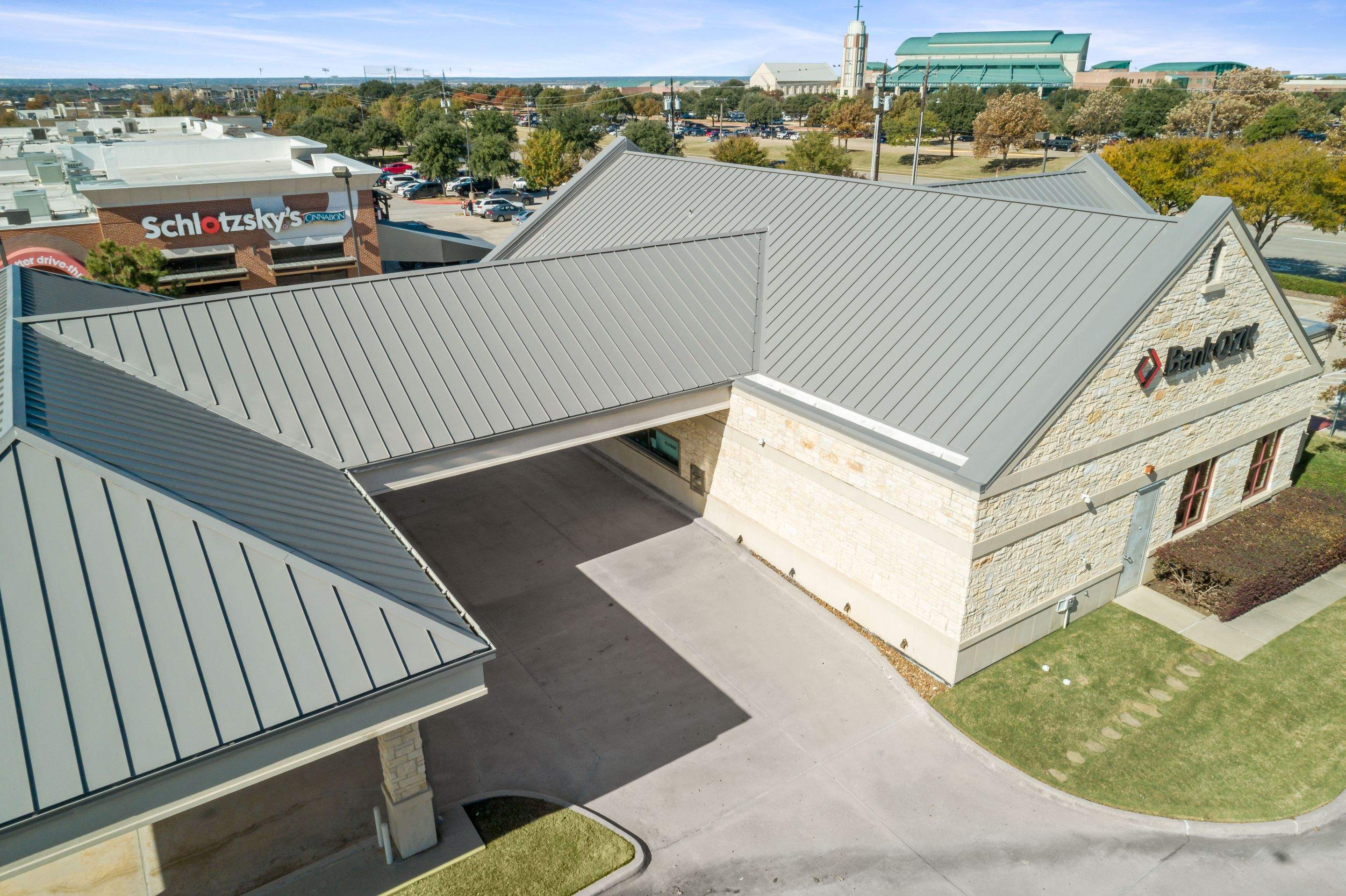Commercial Roof Replacement using Standing Seam Roofing in Carrollton, TX by Roof Experts