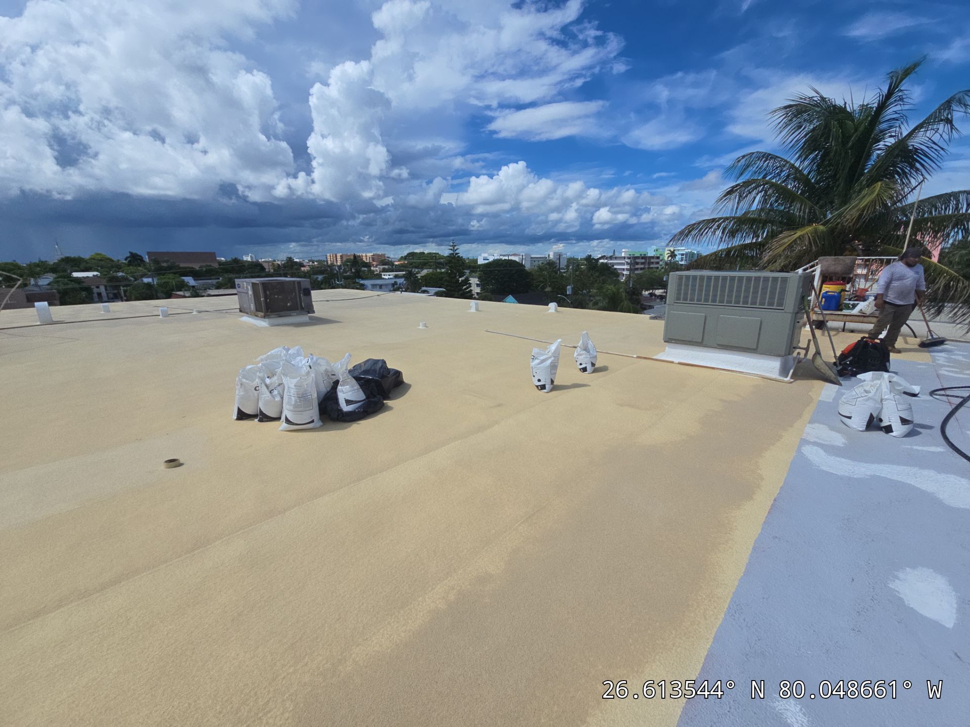 Commercial Roof Restoration for Lake Worth Beach Flat Roof Project by Roof King LLC