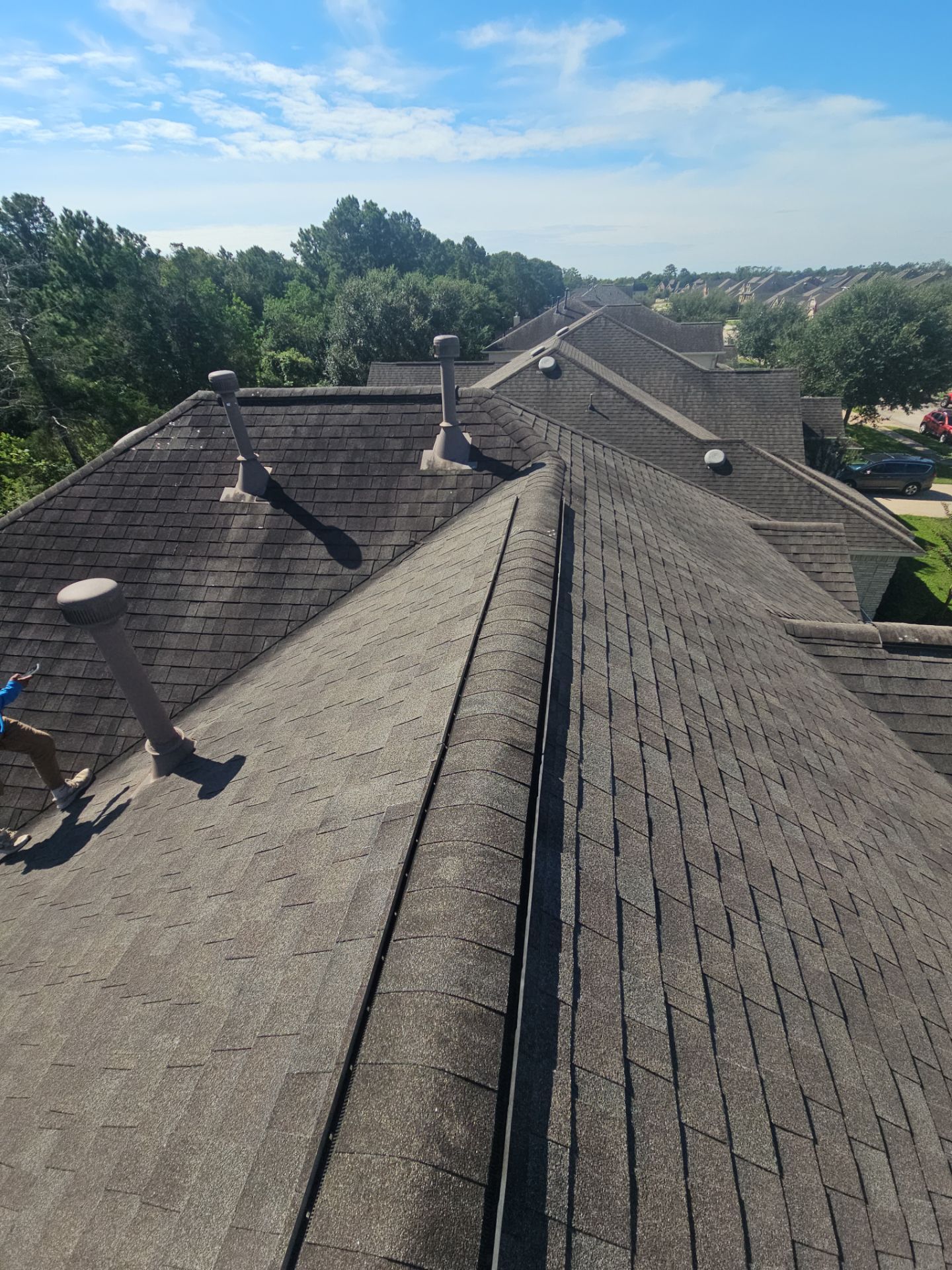 Hail Damage using Owen's Corning Duration (Lifetime) Shingles by Roof Repair Company