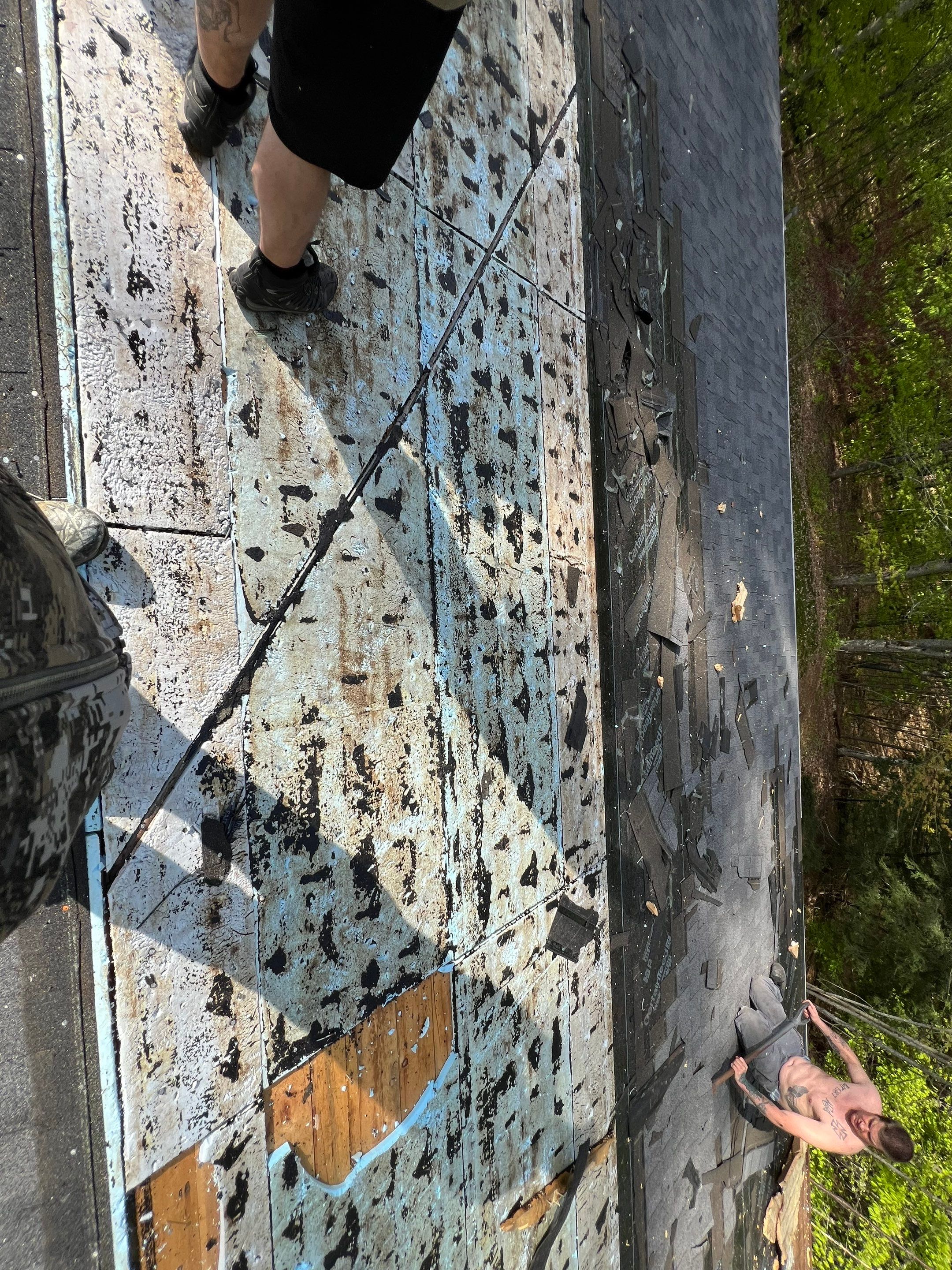 Warm Roof Install On a Deck Home by Tall pine roofing