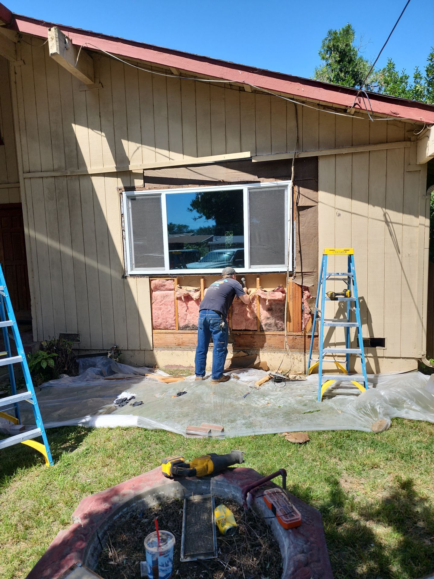 Front Window Dry Rot Repair and Siding Restoration by McCray's Handyman, Inc.