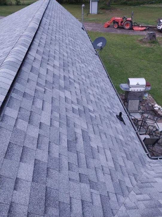 Residential Roofing Installation using 50 mil PVC by Hostetler Roofing