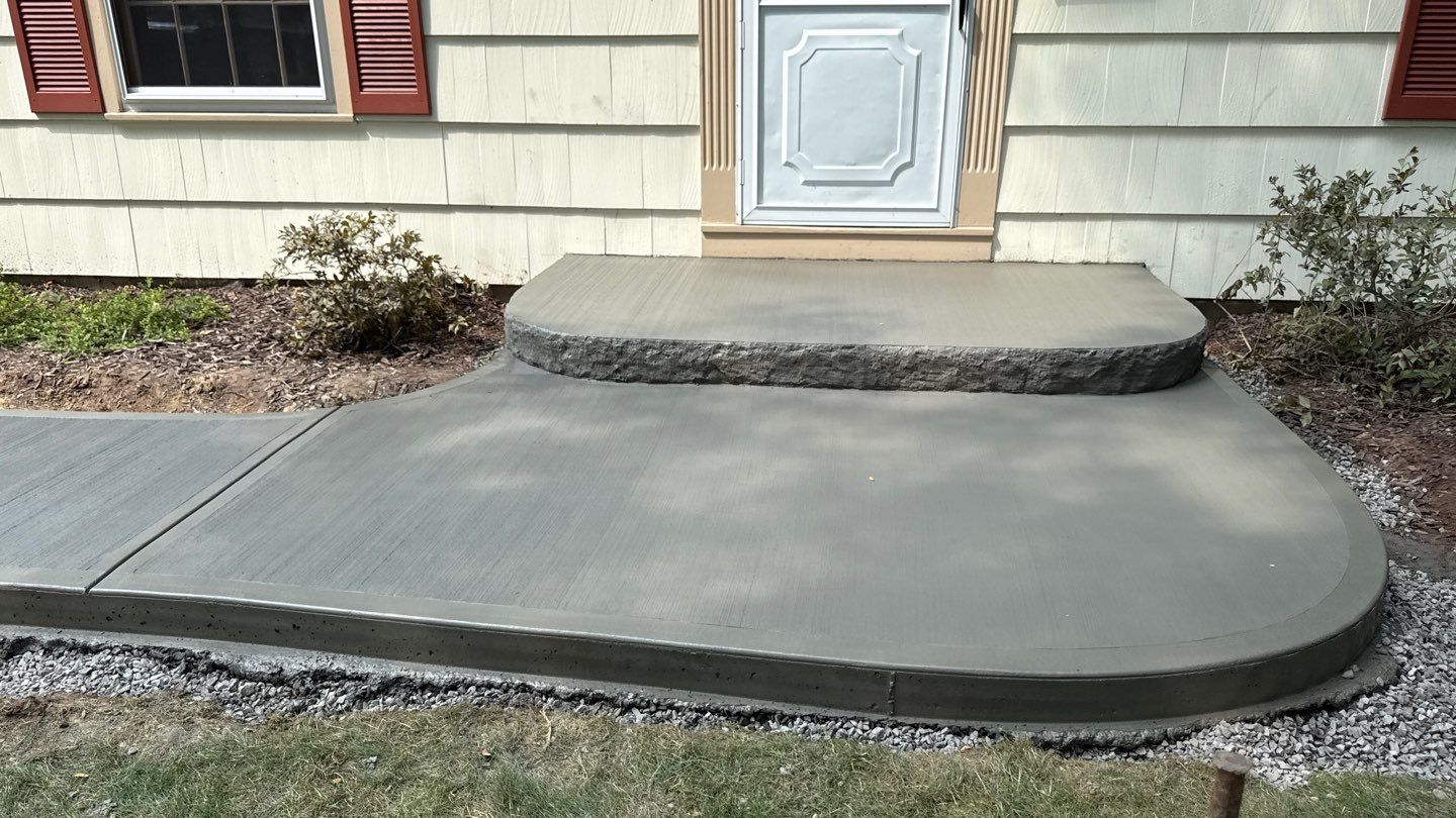 Broom Finish Walkway  by NG Masonry & Construction LLC