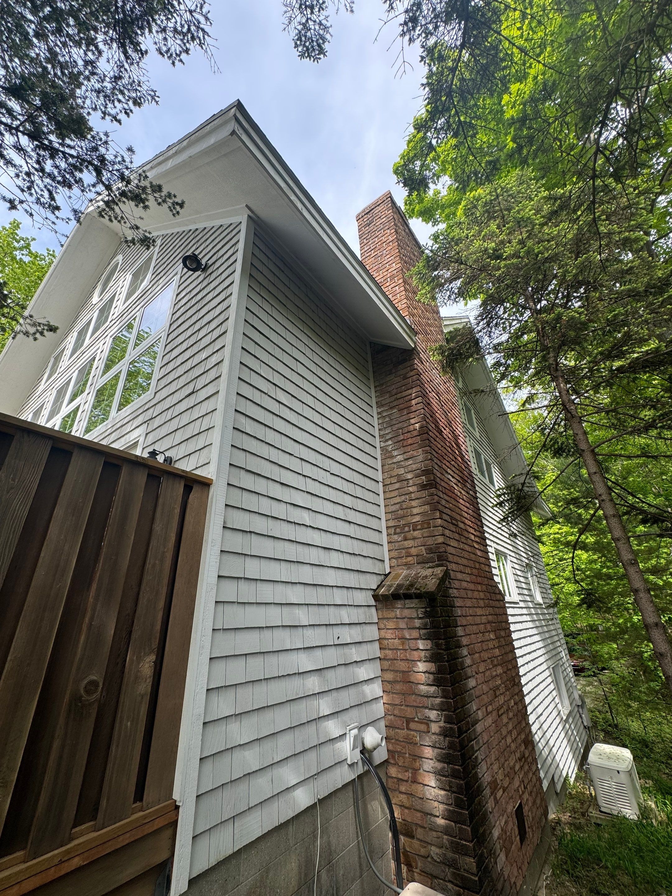 Lakefront Deck Pressure Washing, Exterior Wood Staining, and Painting in West Olive MI by Gordon Painting