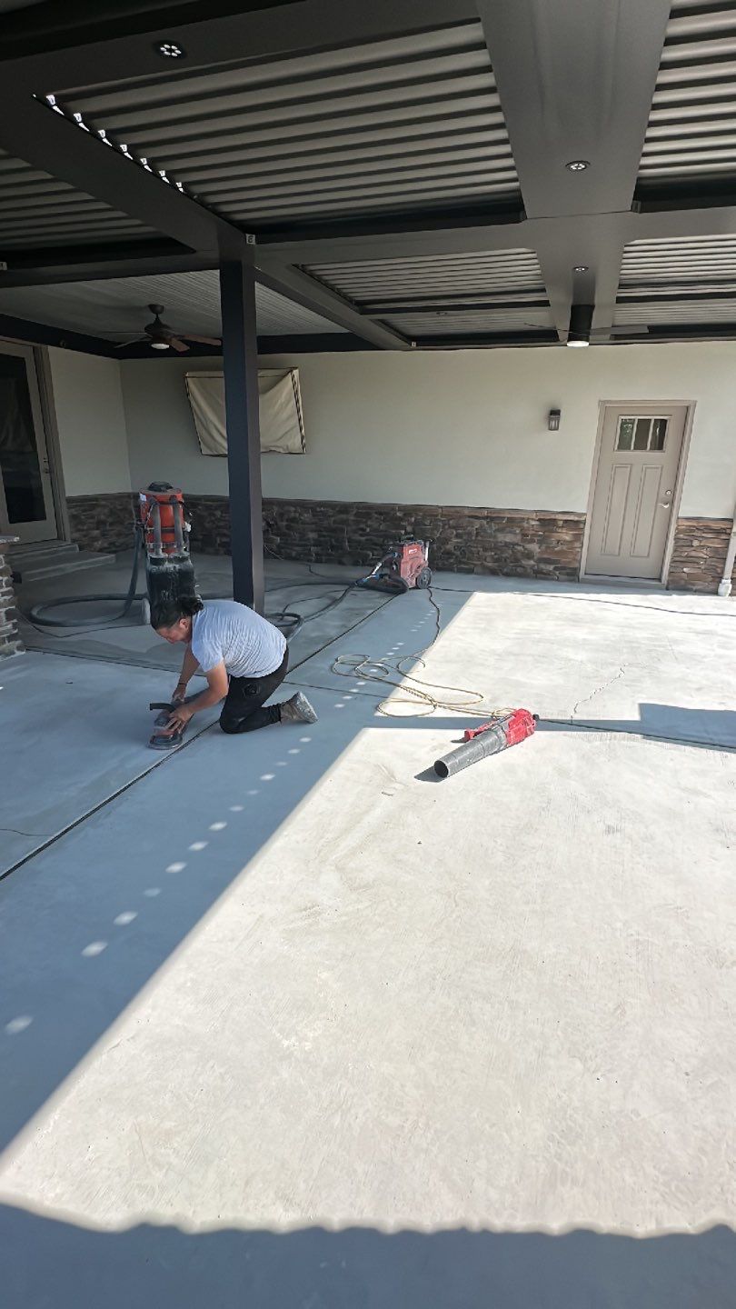 Large Patio + Garage Project in Moon Township by Floors in a Day, Inc