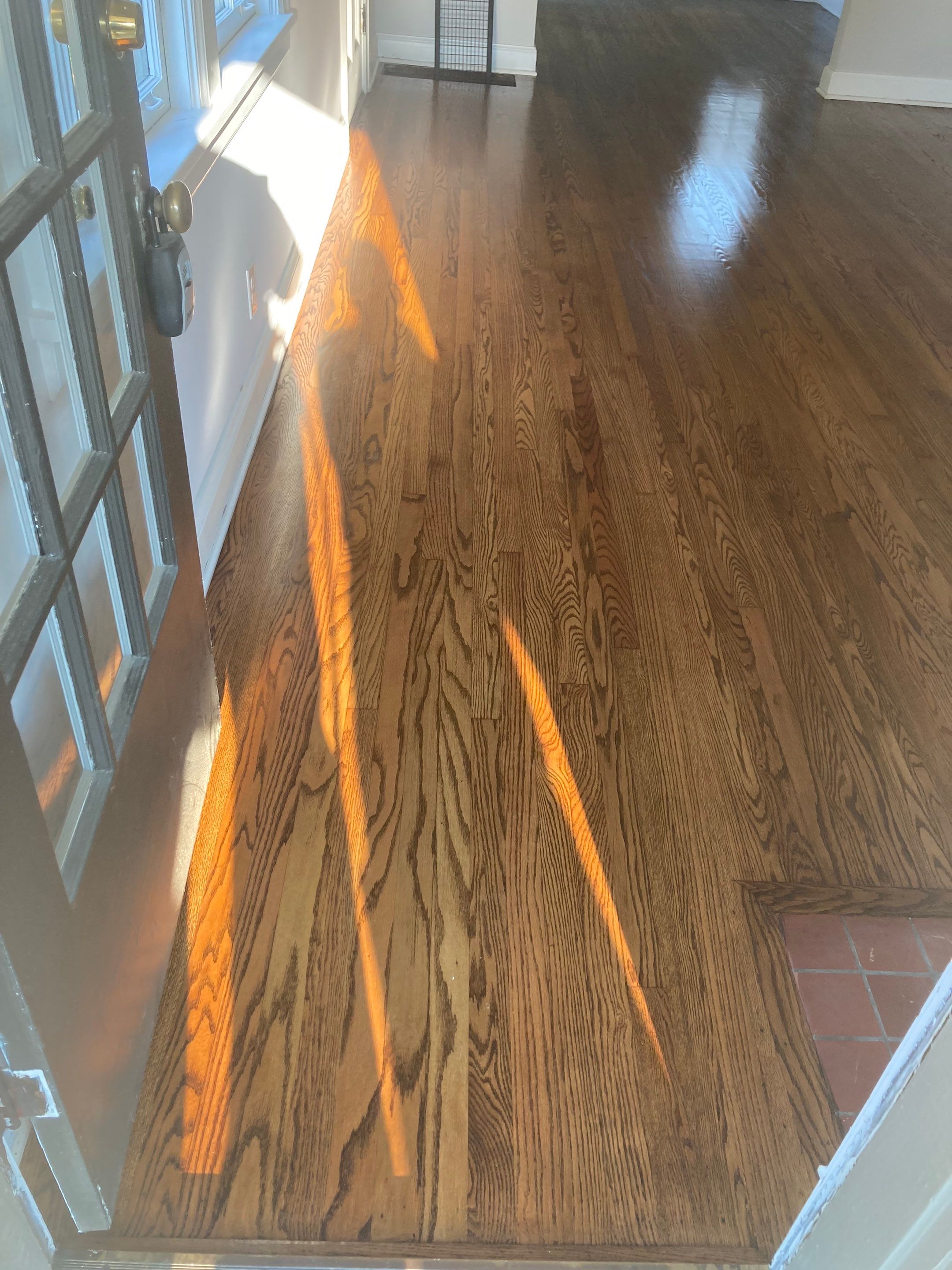 Hardwood floor refinish/restore by Footprints Floors of Nashville
