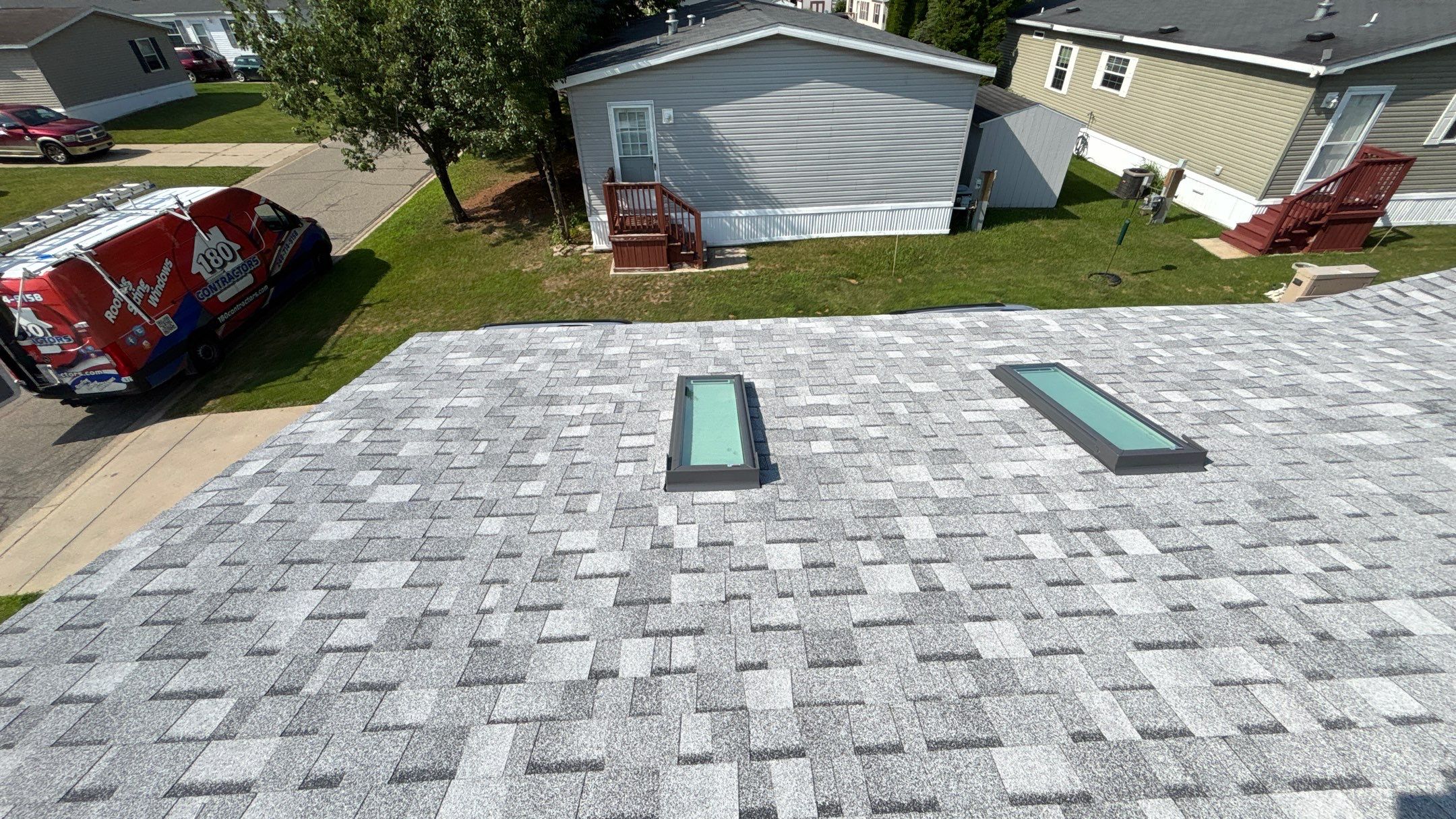 Roof Replacement using Owens Corning Sierra Gray by 180 Contractors