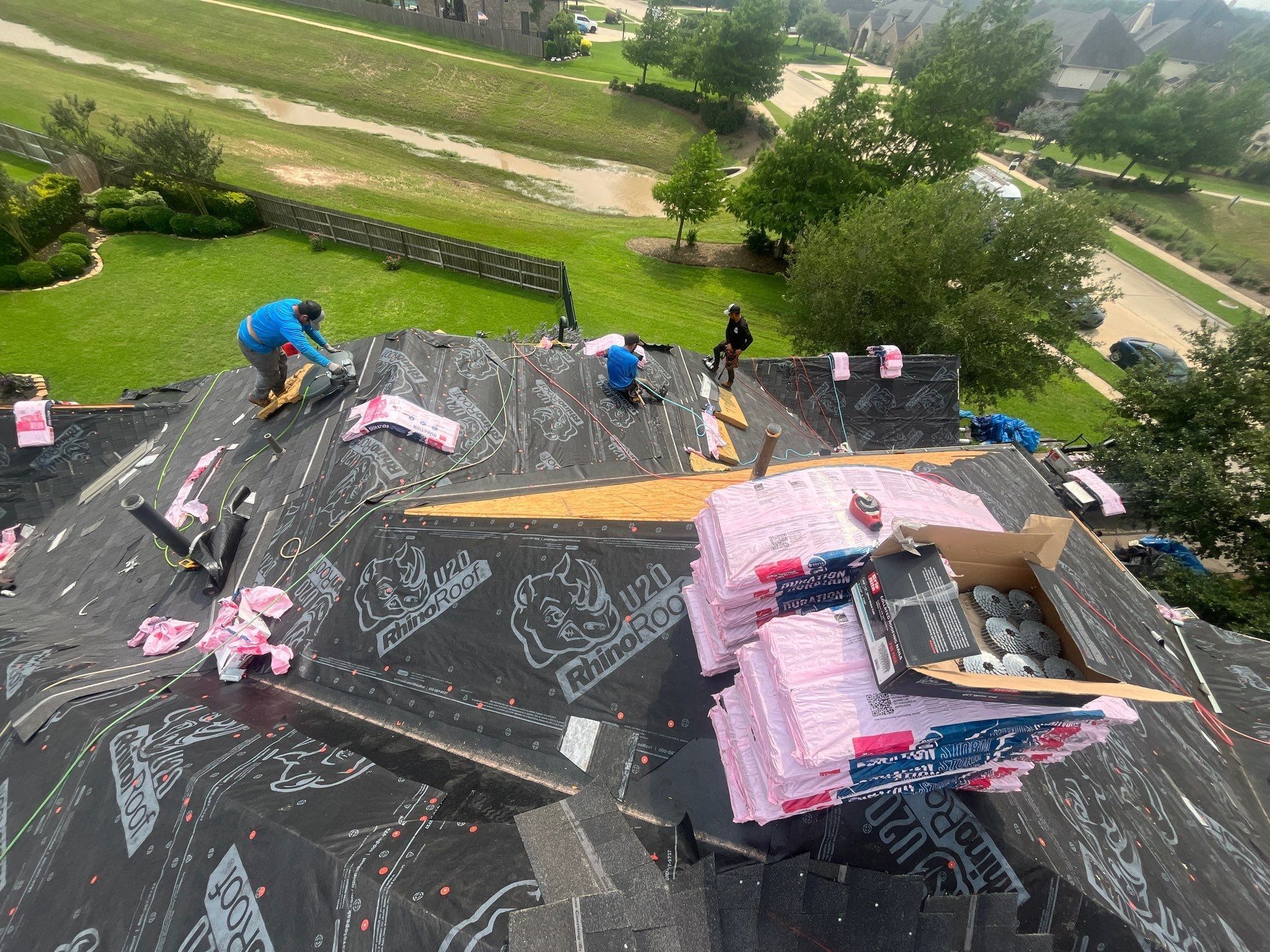 Residential Roofing Installation using Owen's Corning Duration (Lifetime) Shingles by Roof Repair Company