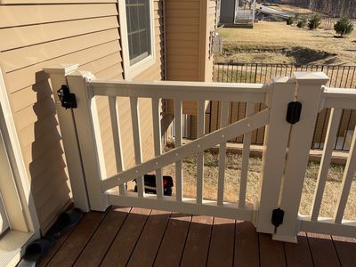 Deck Installation using New Vinyl Gate