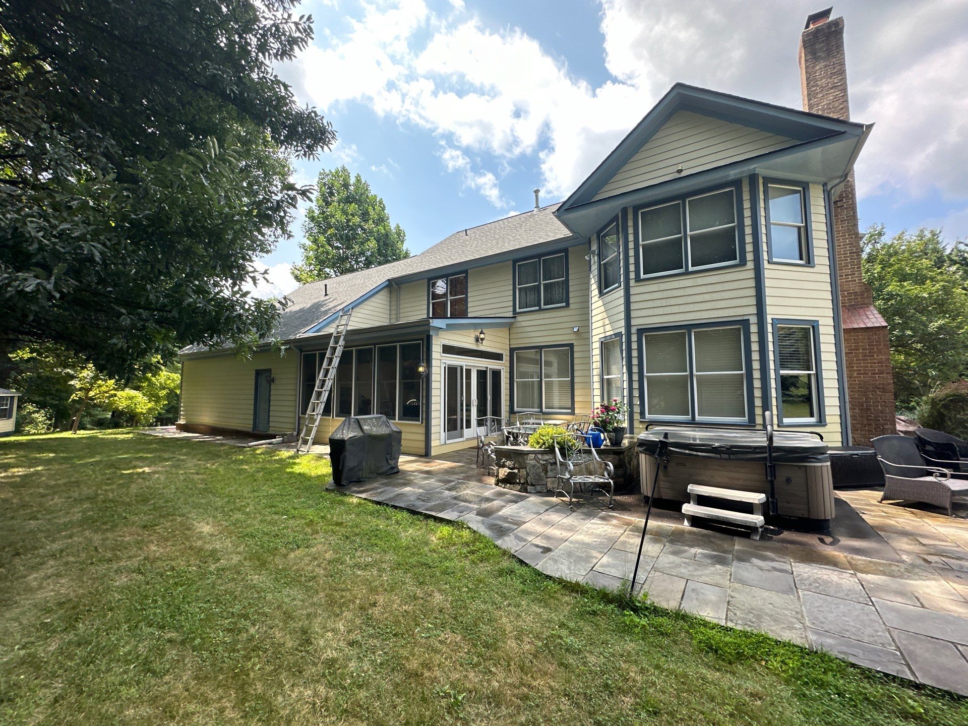 Full Exterior House Washing for Woodbine Victorian Residence by Baltimore Pressure Washers Inc.