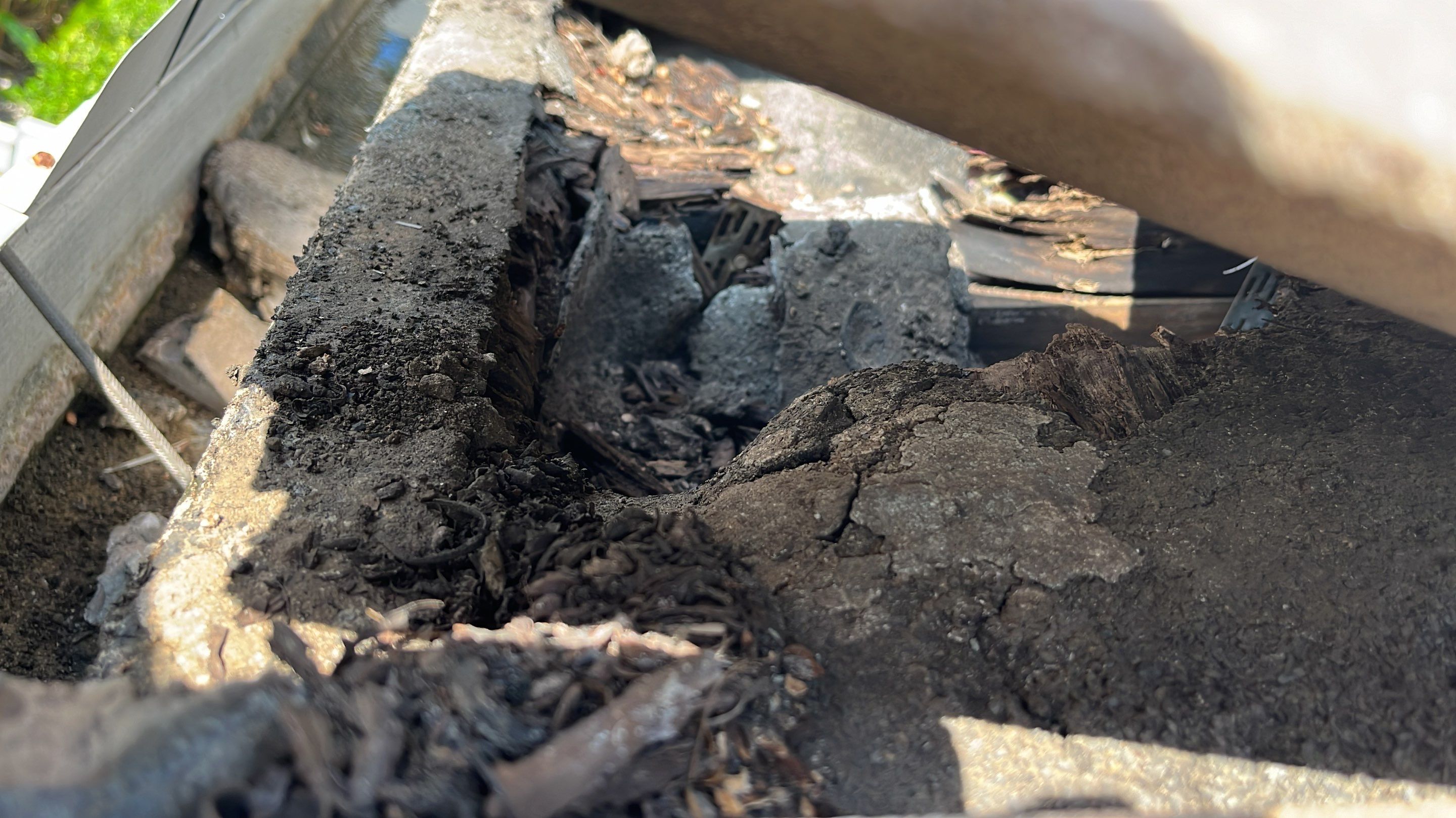 Roof repair due to bird-related damage by The Goat Contractor ( Giampri Corp)