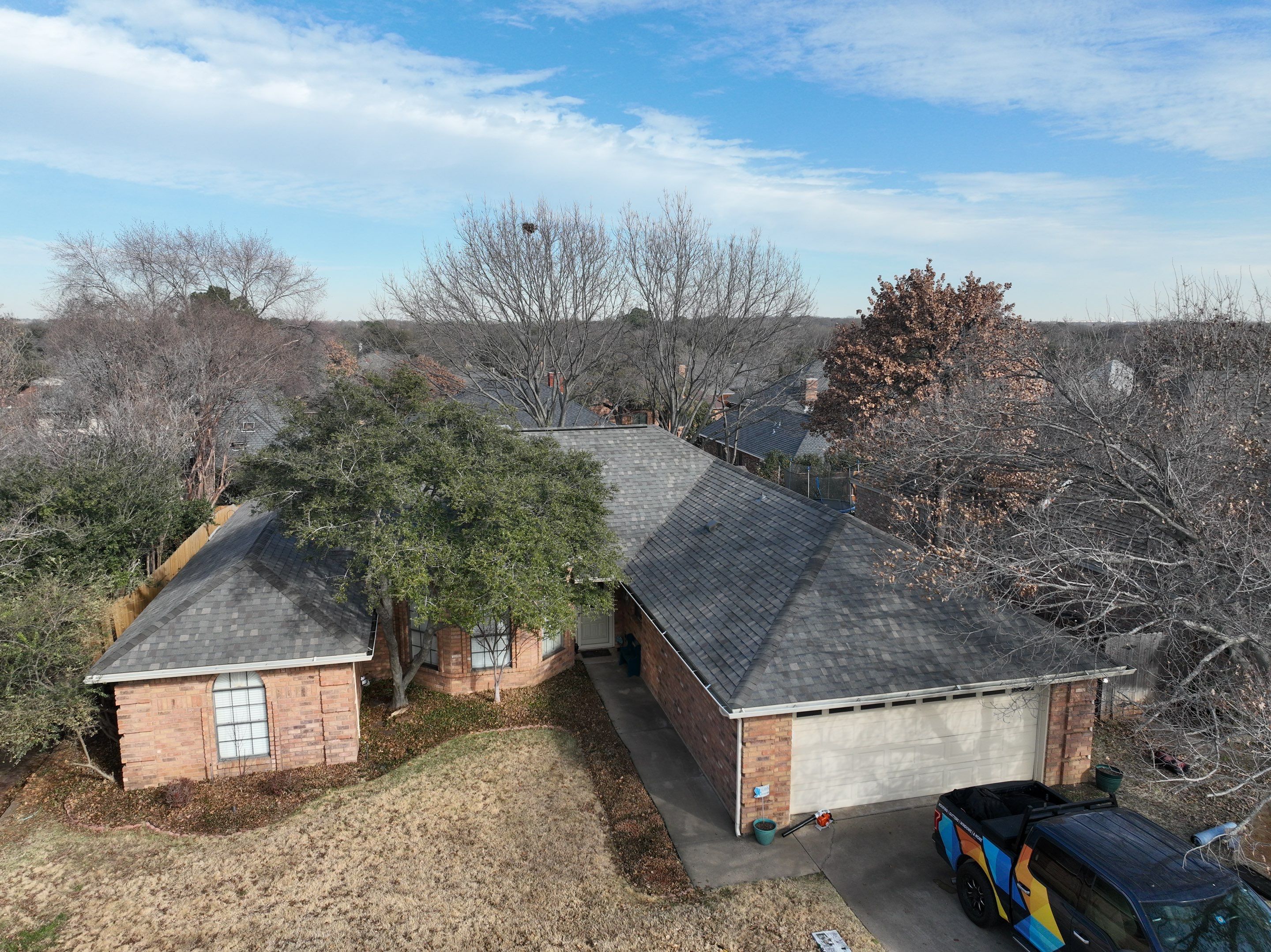 Residential Roofing Installation using Atlas Pinnacle Pristine Weathered Wood by OneSource Roofing and Restoration