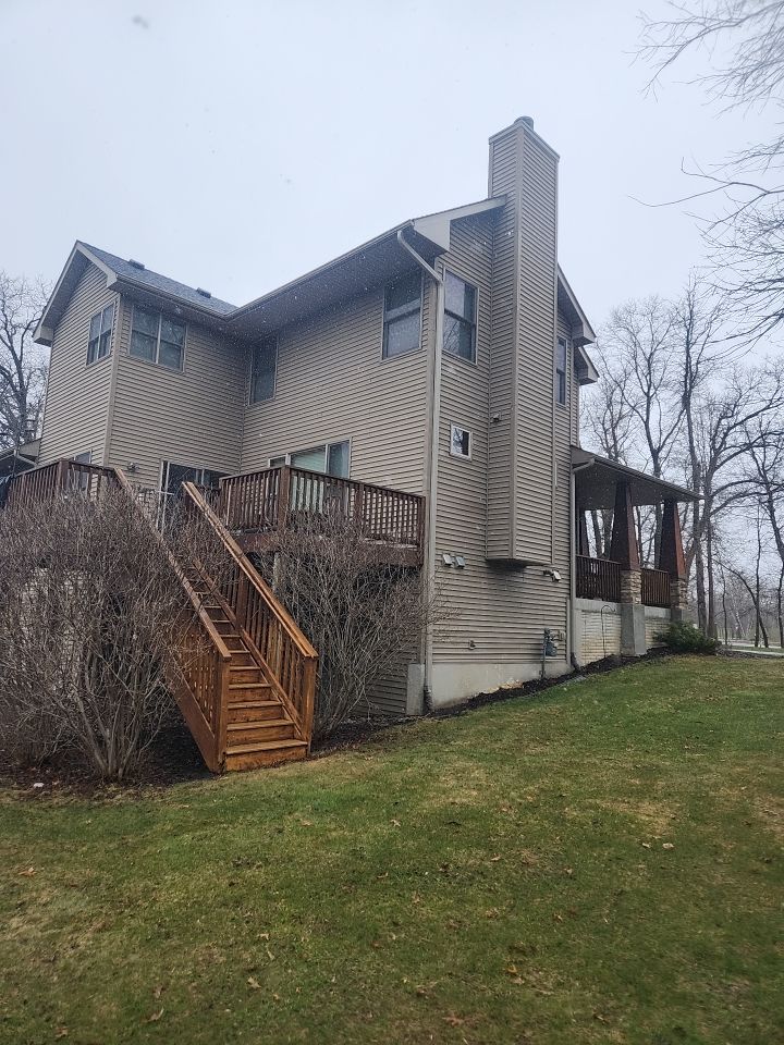 Downspout only in Big Lake by Next Level Seamless Gutters / Exteriors Inc.