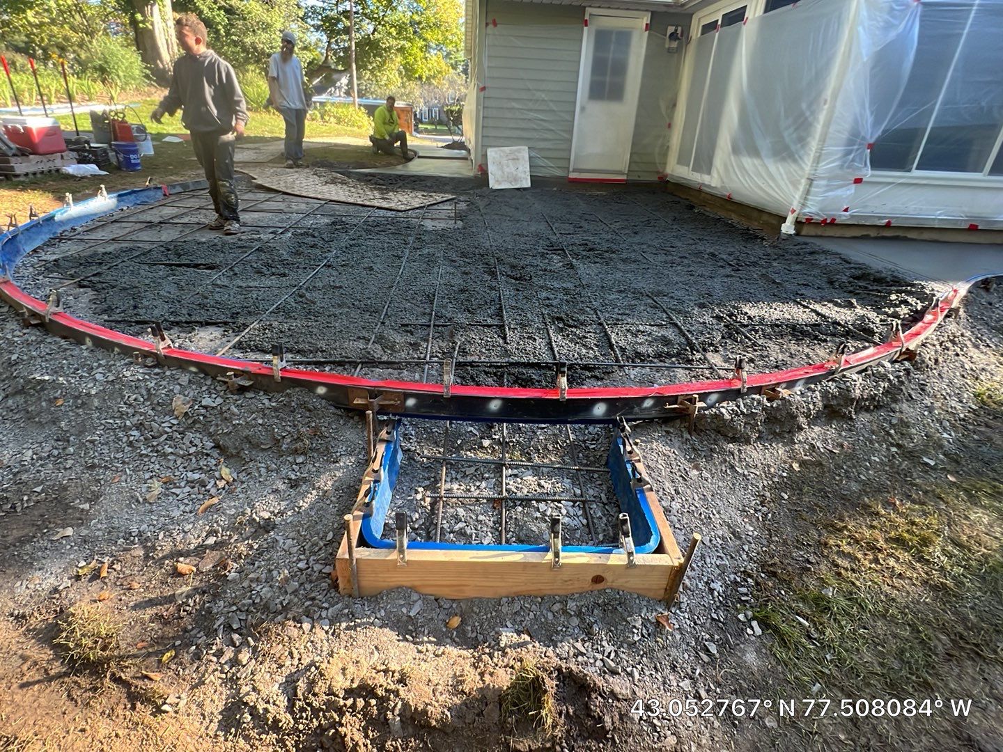 Majestic Ashlar stamped concrete patio by NG Masonry & Construction LLC