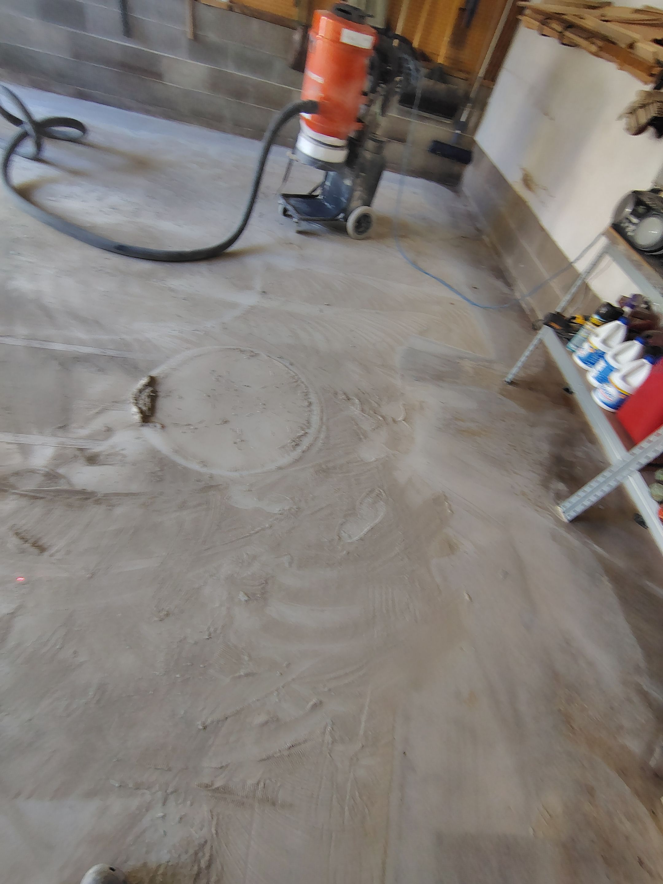 Nightfall Decorative Chip Garage Floor Coating in Luverne, Minnesota by Select Painting, Coatings & Garage Cabinets