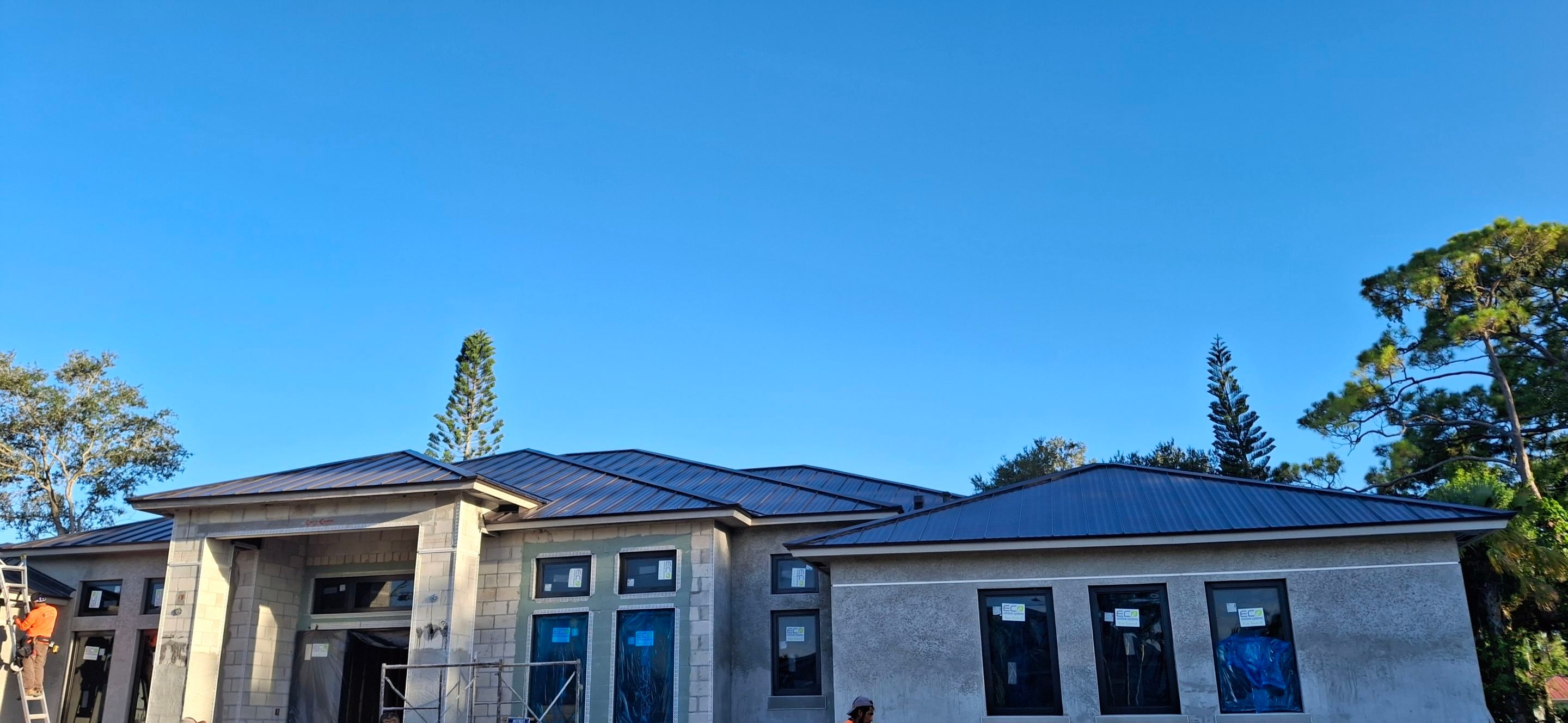 24ga 1" Nail-Strip Dark Bronze  by Total Roofing System The Metal Roof Experts
