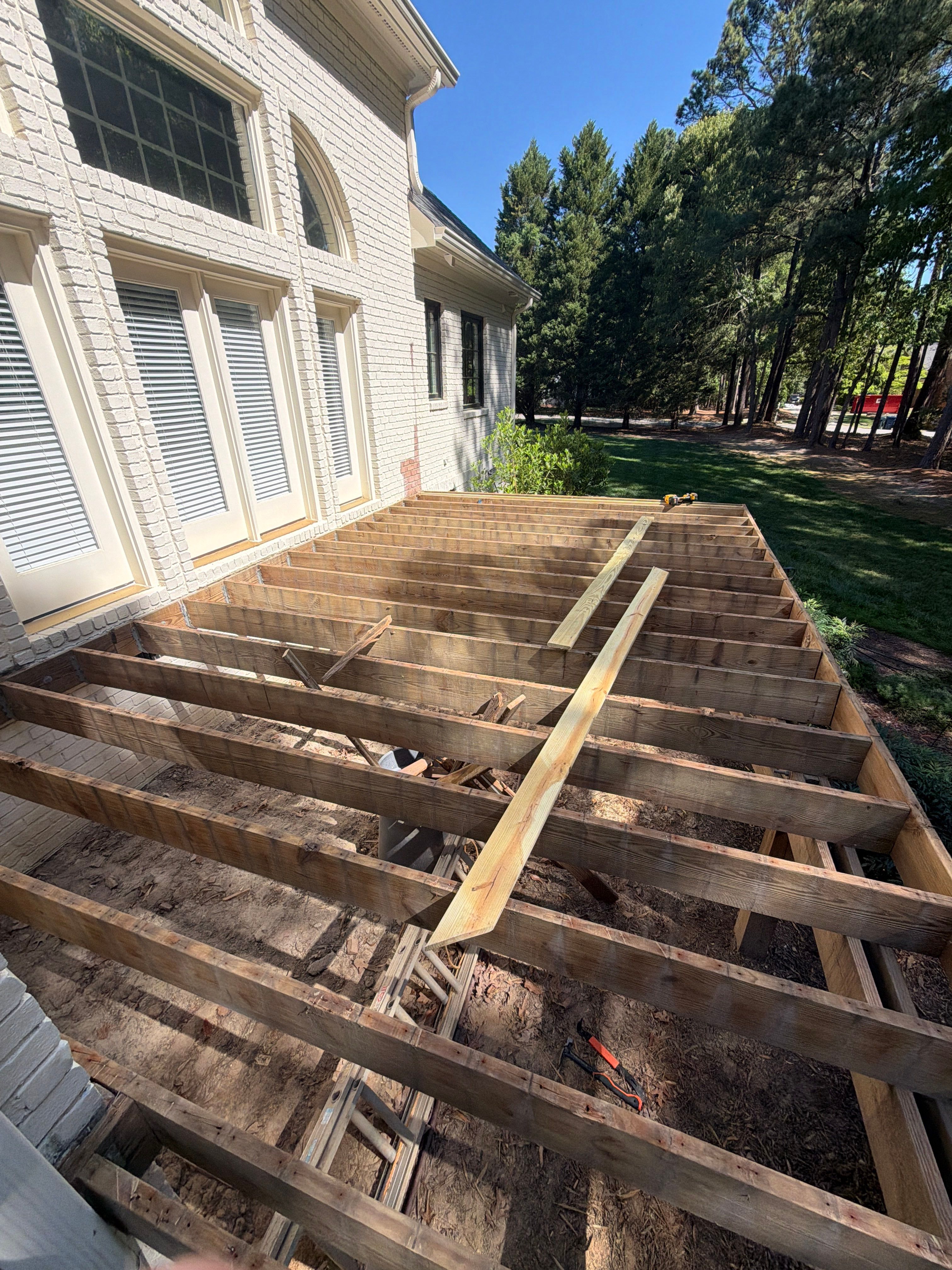 Deck Stain, Round Balusters & Screened Porch Transformation by Billy Weatherspoon Contractor