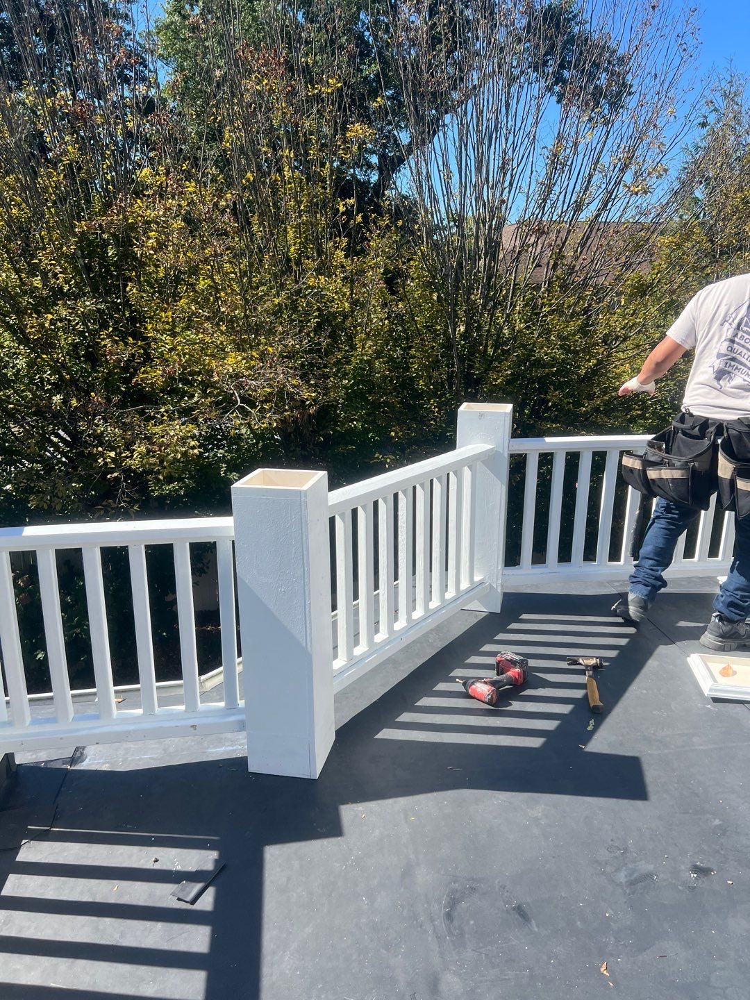 McLean - Residential Flat Roof Replacement with Carlisle Syntec EPDM by RM Banning, Inc.