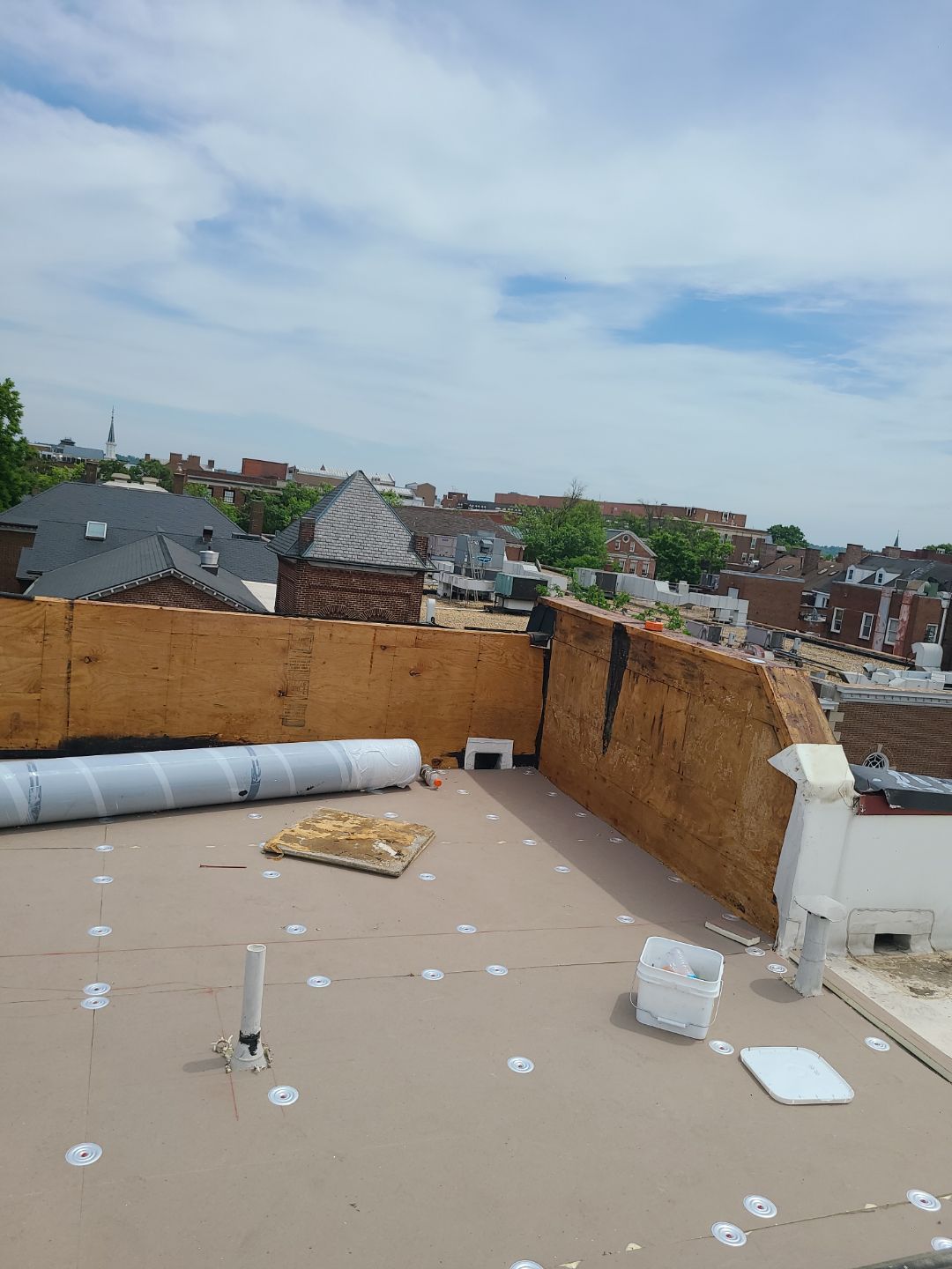 Alexandria: Carlisle Syntec TPO Flat Roof Installation by RM Banning, Inc.