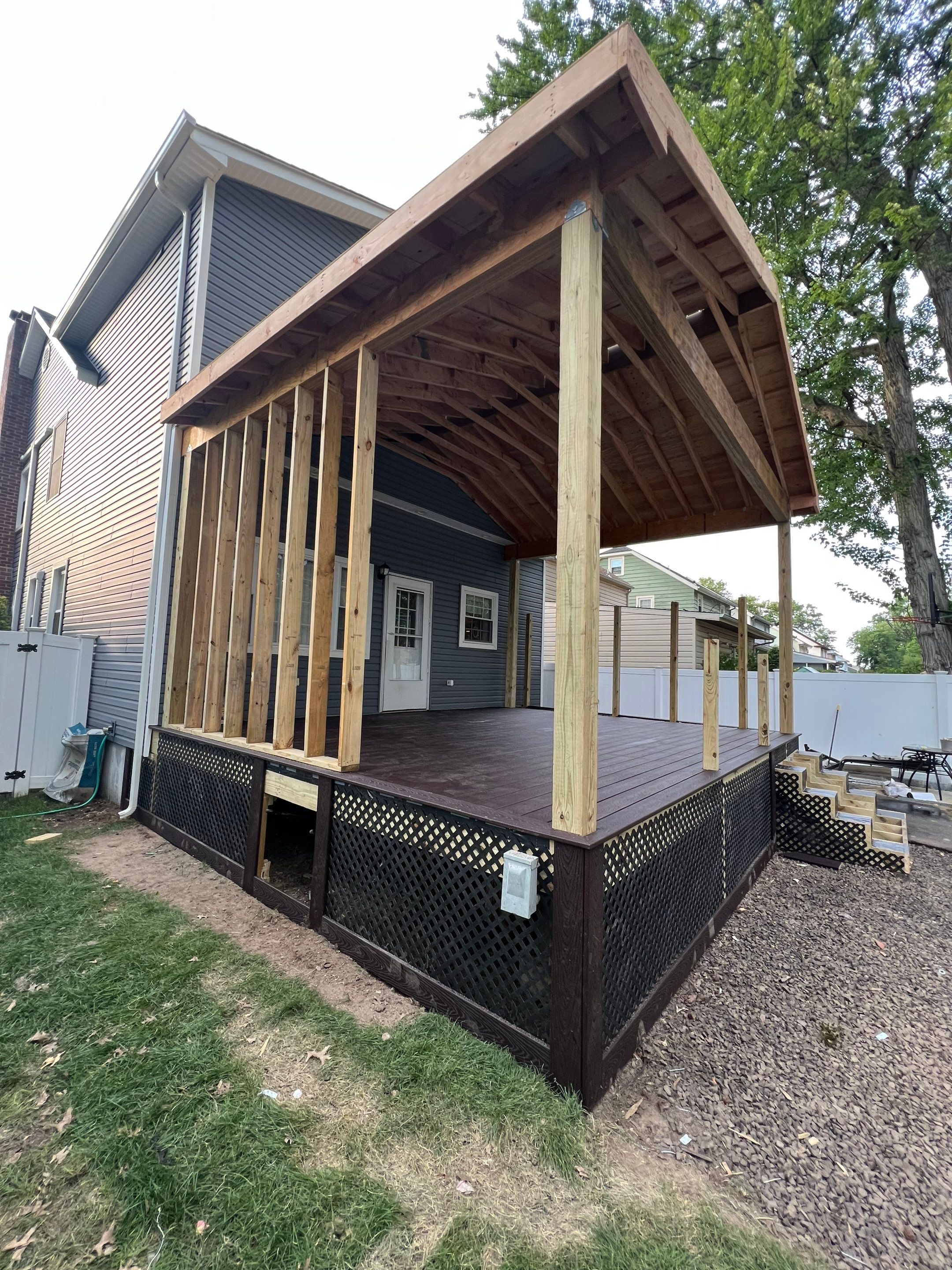 New Deck With Porch by deck guardian