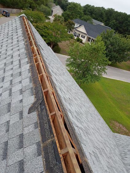 Roof Ridge Decking Repair in Wilmington, NC by RGR Construction and Roofing, LLC