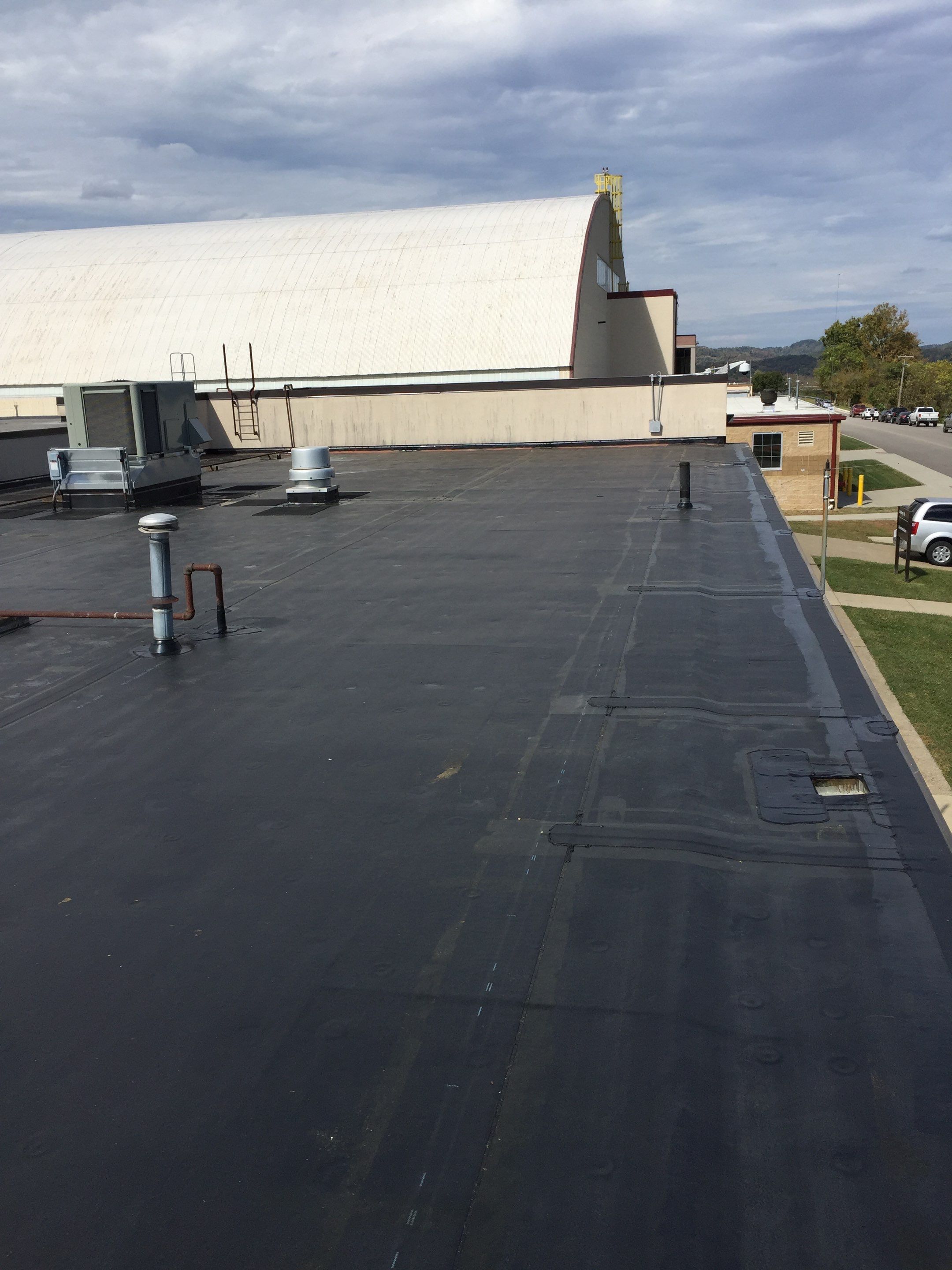 Commercial Rubber Roofing  using Carlisle Rubber Roofing System by Secure Construction Company Inc