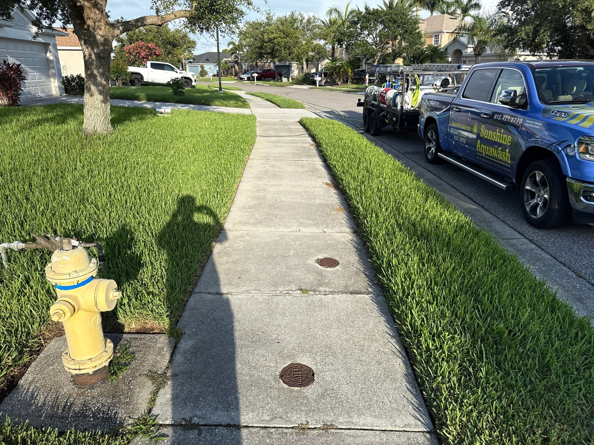 Complete House & Concrete Cleaning in Harrison Ranch Community – Parrish, FL by Sunshine AquaWash