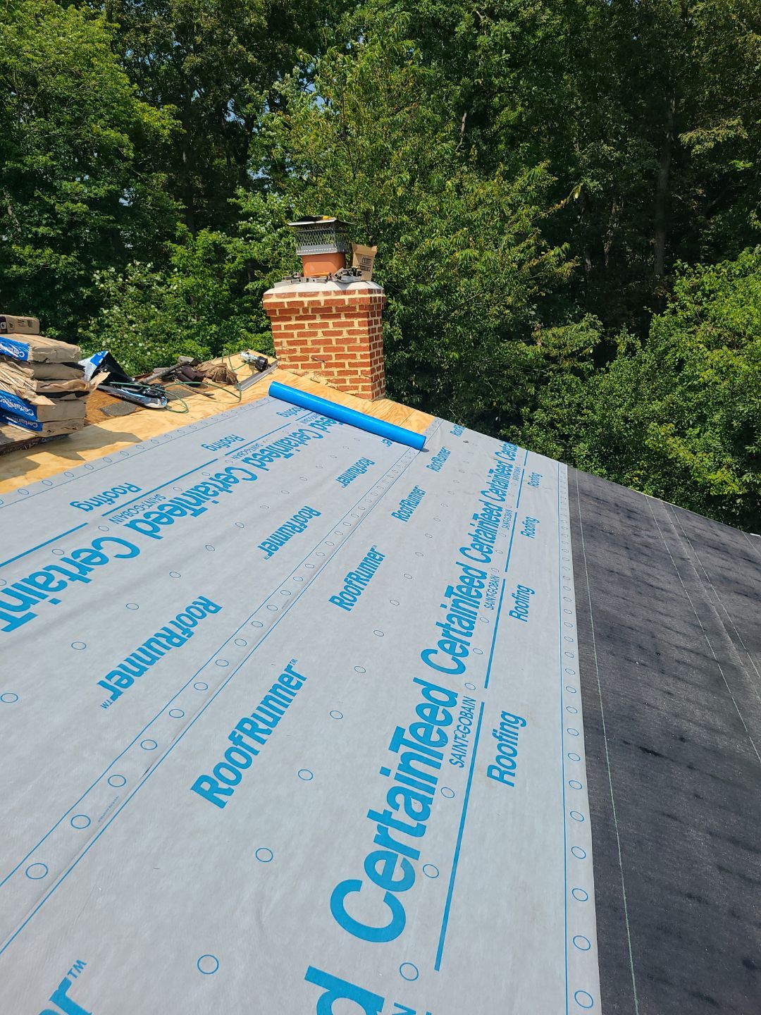 Woodbridge: Roof Replacement with CertainTeed Landmark Pro Designer Shingles in Max Def Colonial Slate by RM Banning, Inc.