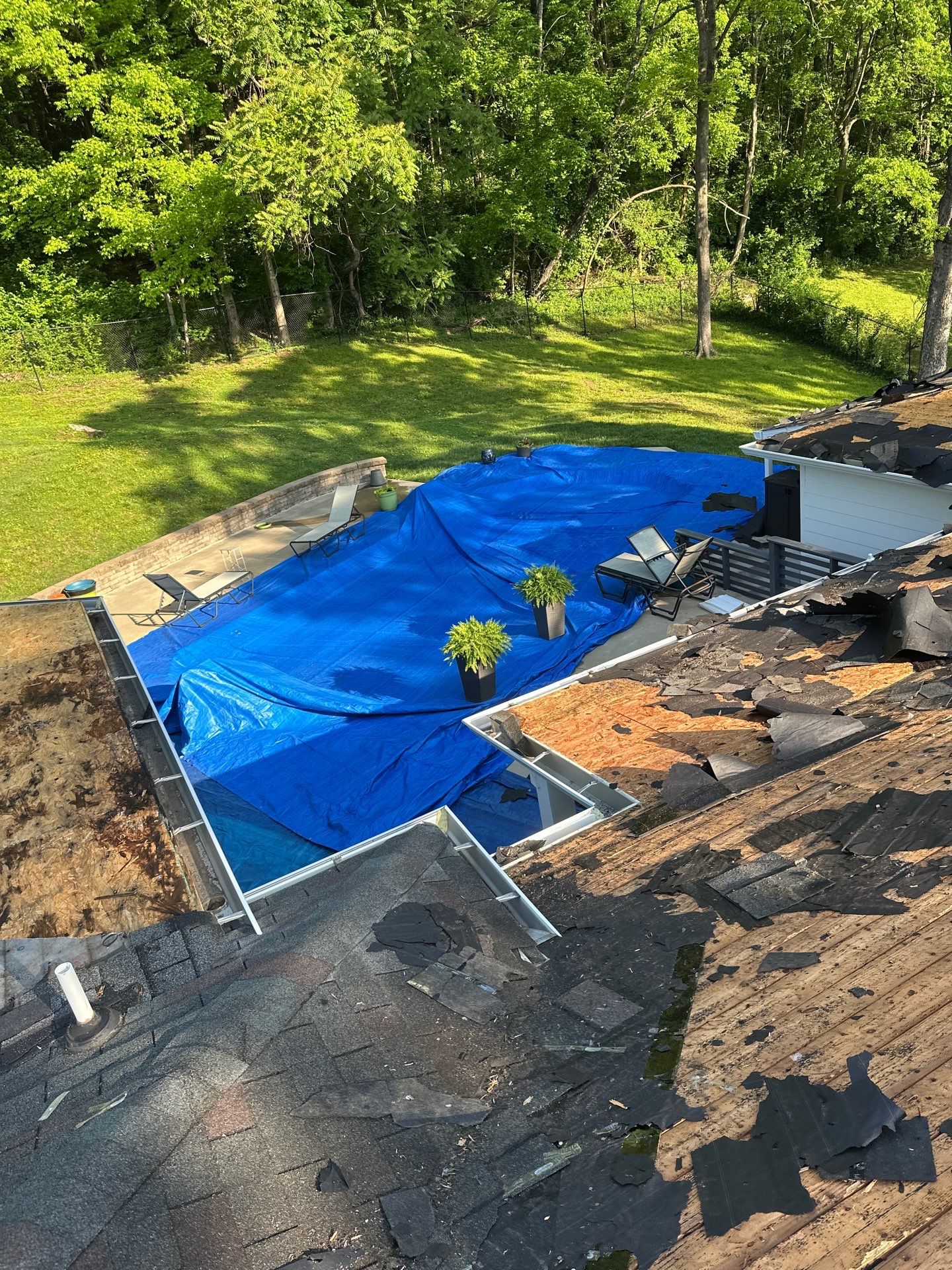 Residential Roofing Installation using GAF Timberline HDZ and Standing Seam Metal by Undersun Roofing 