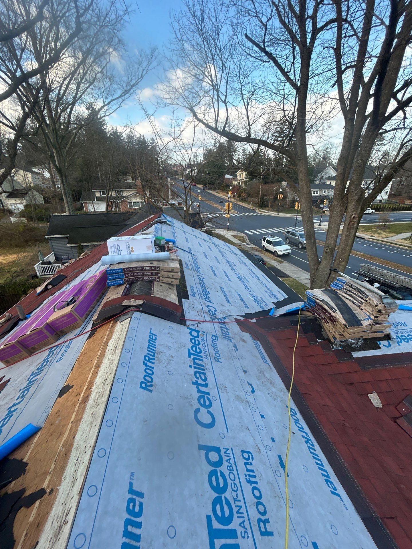 Arlington :Residential Roof Replacement with CertainTeed Landmark Pro in Max Def Red Oak  by RM Banning, Inc.