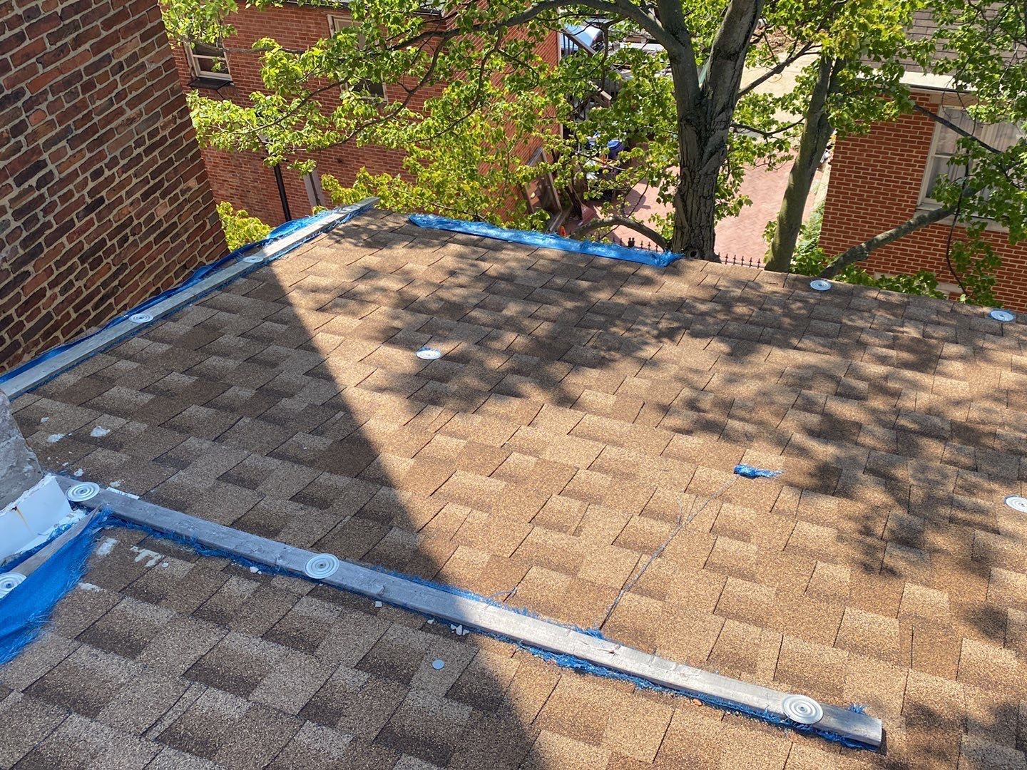 Residential Roofing Installation using Landmark Shingles by Alpha Design Services