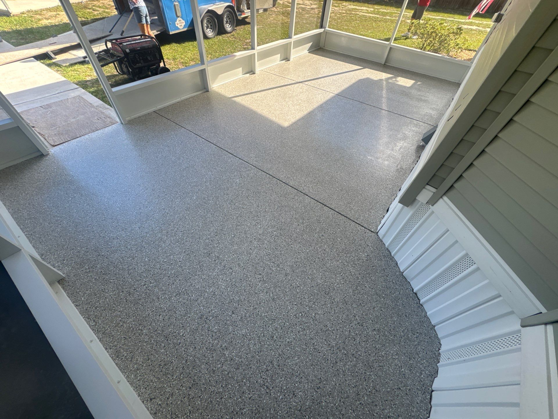 Porch in Fort McCoy, FL in Mount Everest  by Cross Creek Concrete Coatings