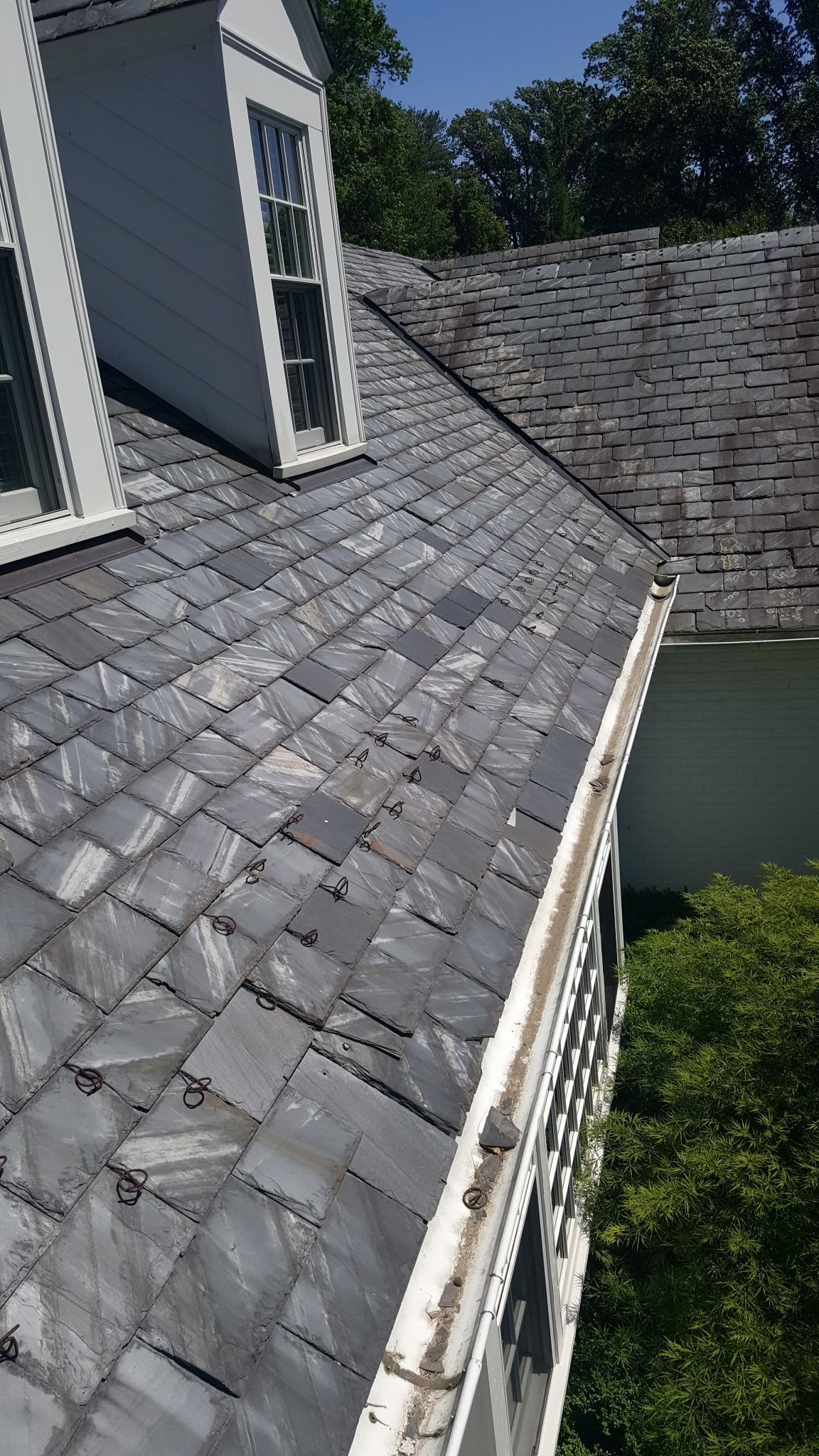 Slate repair in Guilford by Roof Right Inc