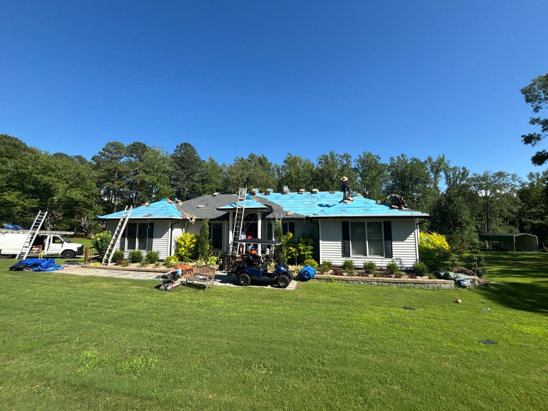 Asphalt Shingle Roof Replacement and Decking Repair in Edgefield by Roofers LLC