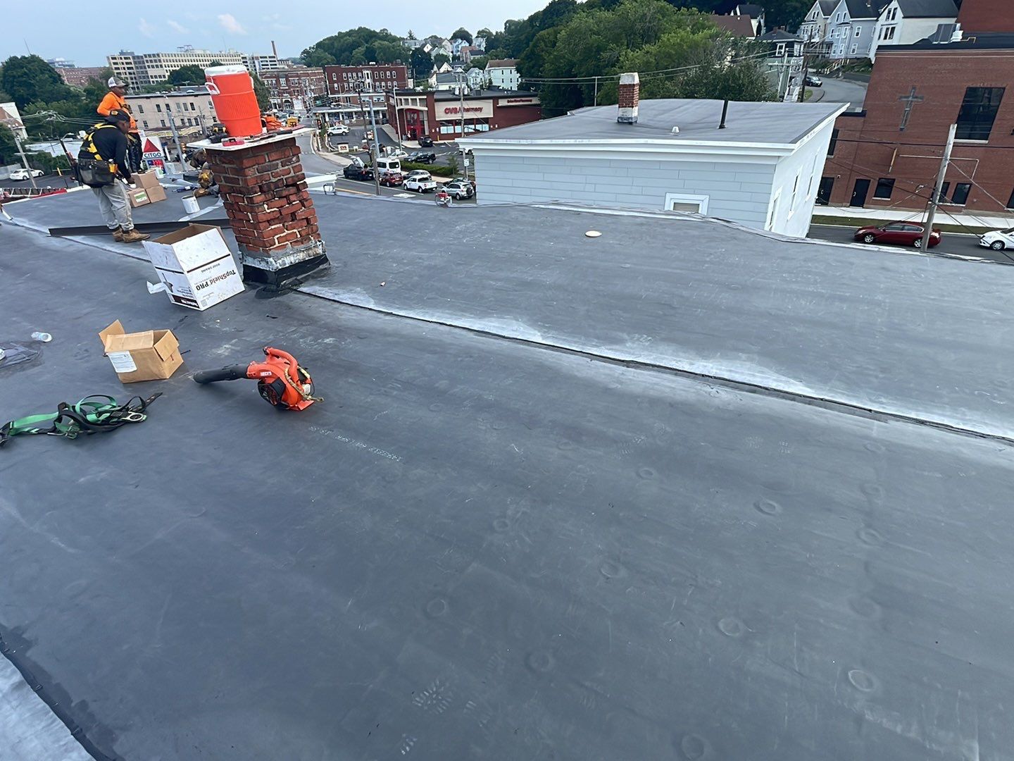 Residential Roofing Installation using EPDM/Rubber by Sensible Home Solutions